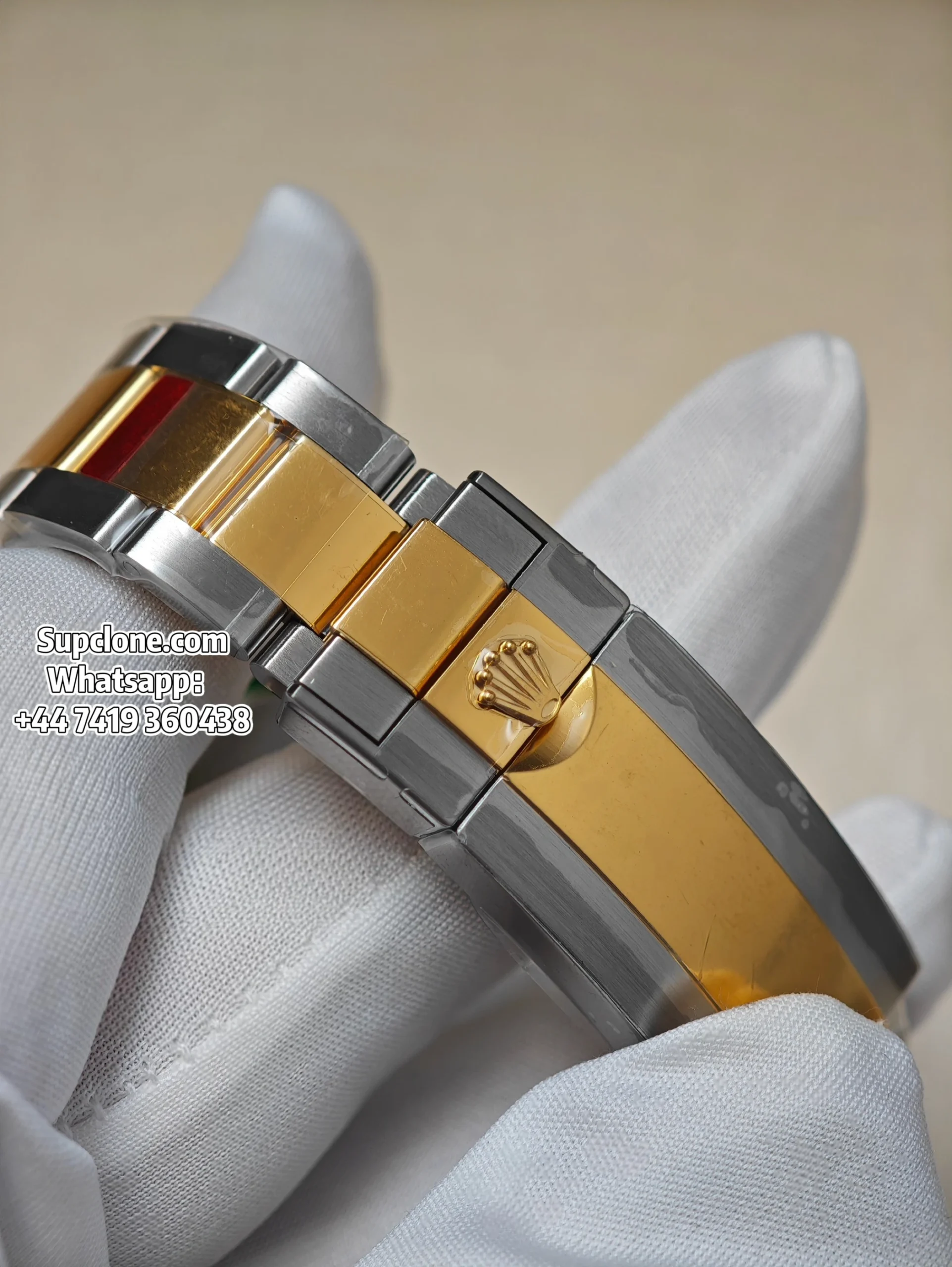 Rolex Super Clone Watches Submariner Two-Tone Gold Black M126613LN 3235 Movement