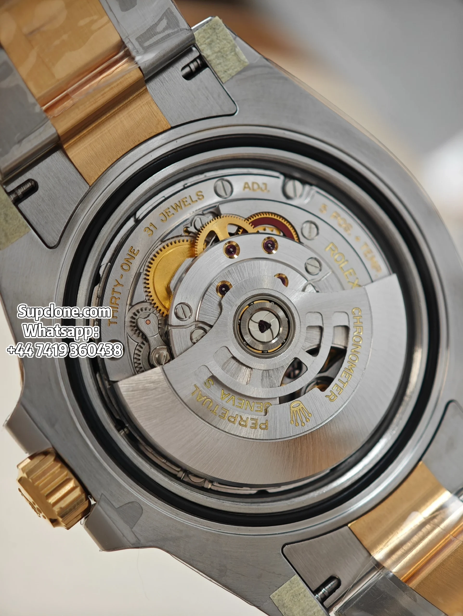 Rolex Super Clone Watches Submariner Two-Tone Gold Black M126613LN 3235 Movement