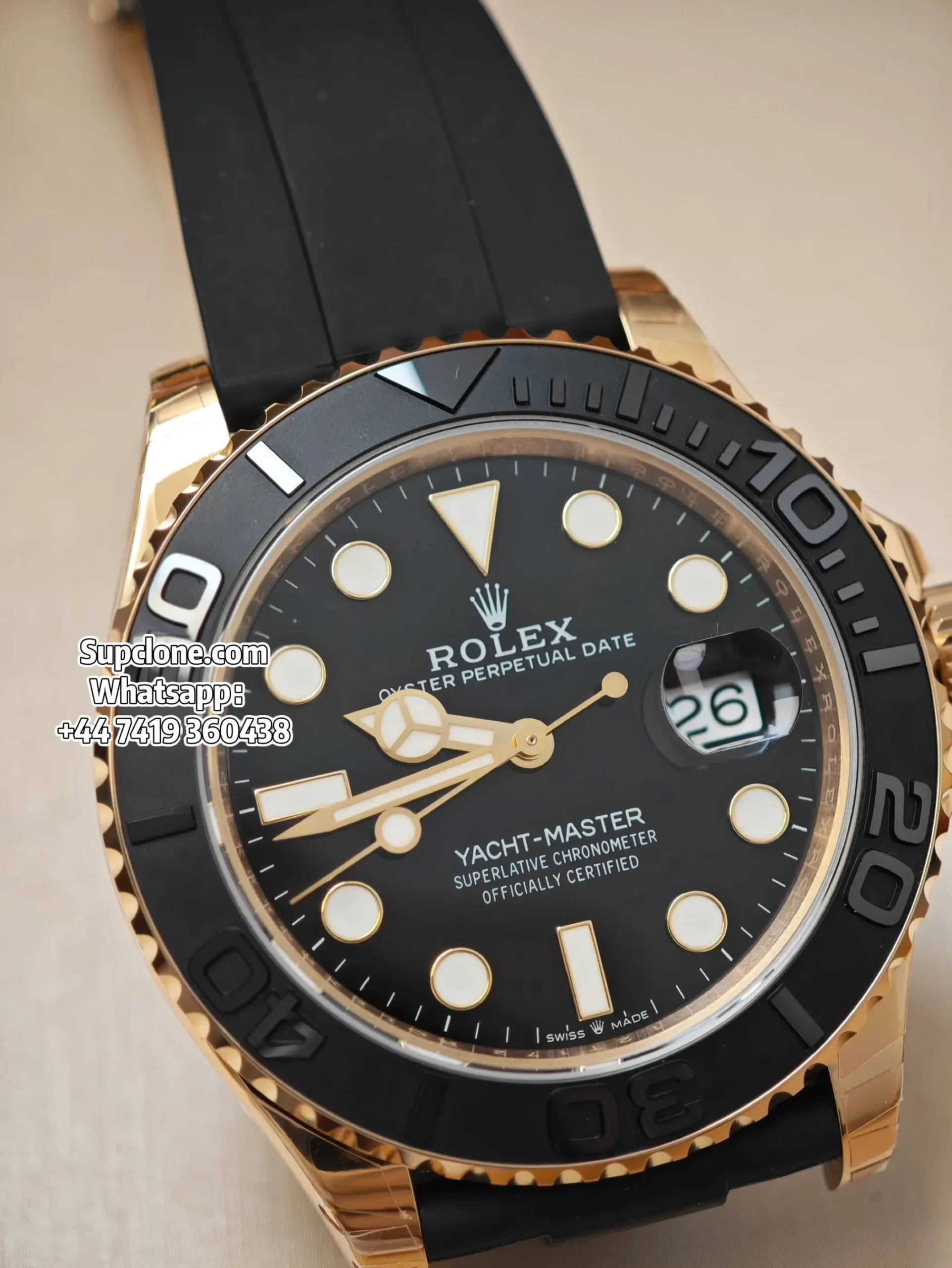 Rolex Super Clone Watches Yacht Master 18k Gold 226658 3235 Movement (17) Rolex Super Clone Watches Yacht Master 18k Gold 226658 3235 Movement