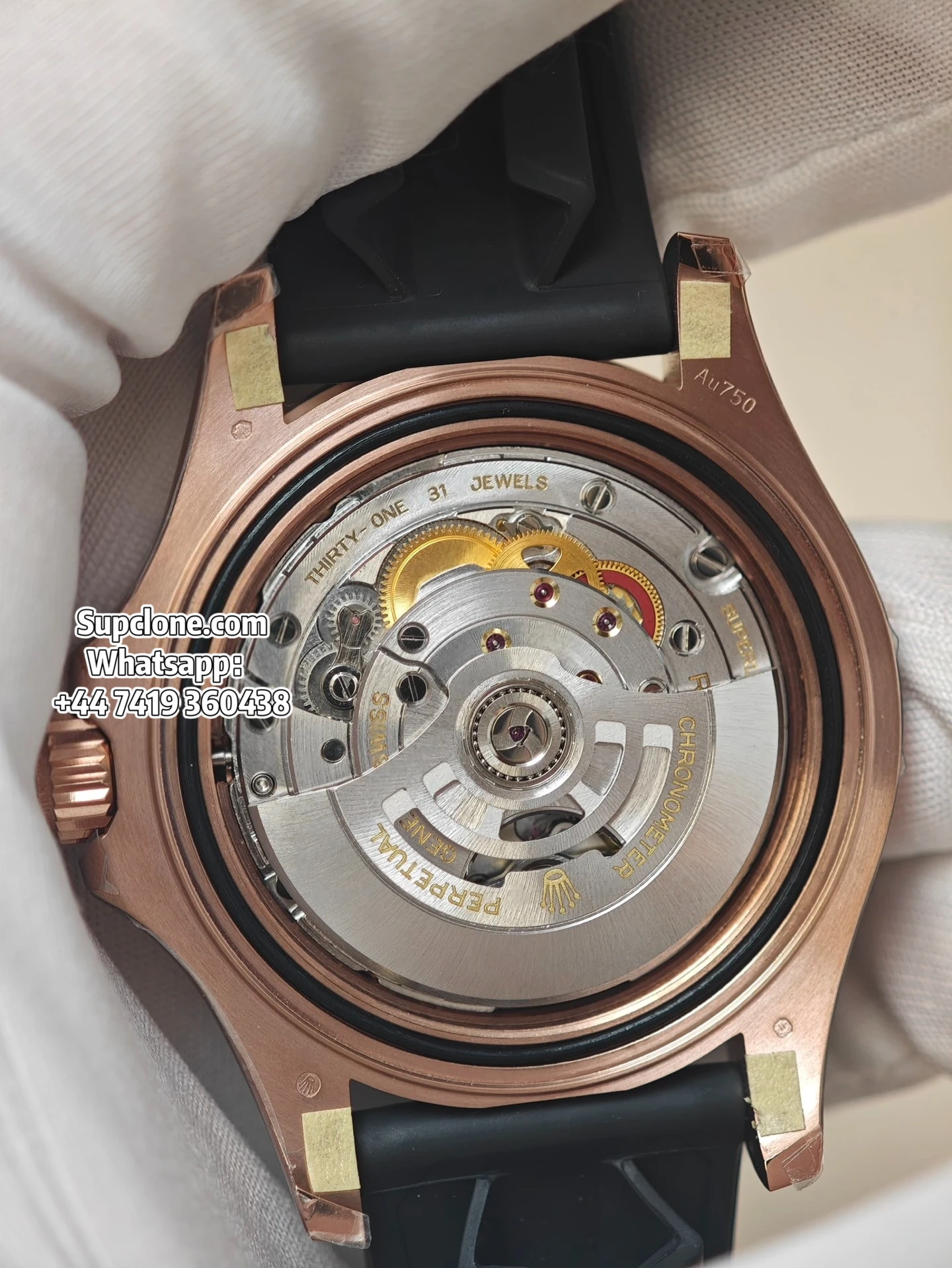 Rolex Super Clone Watches Yacht Master 18k Rose Gold m126655-0002 3235 Movement