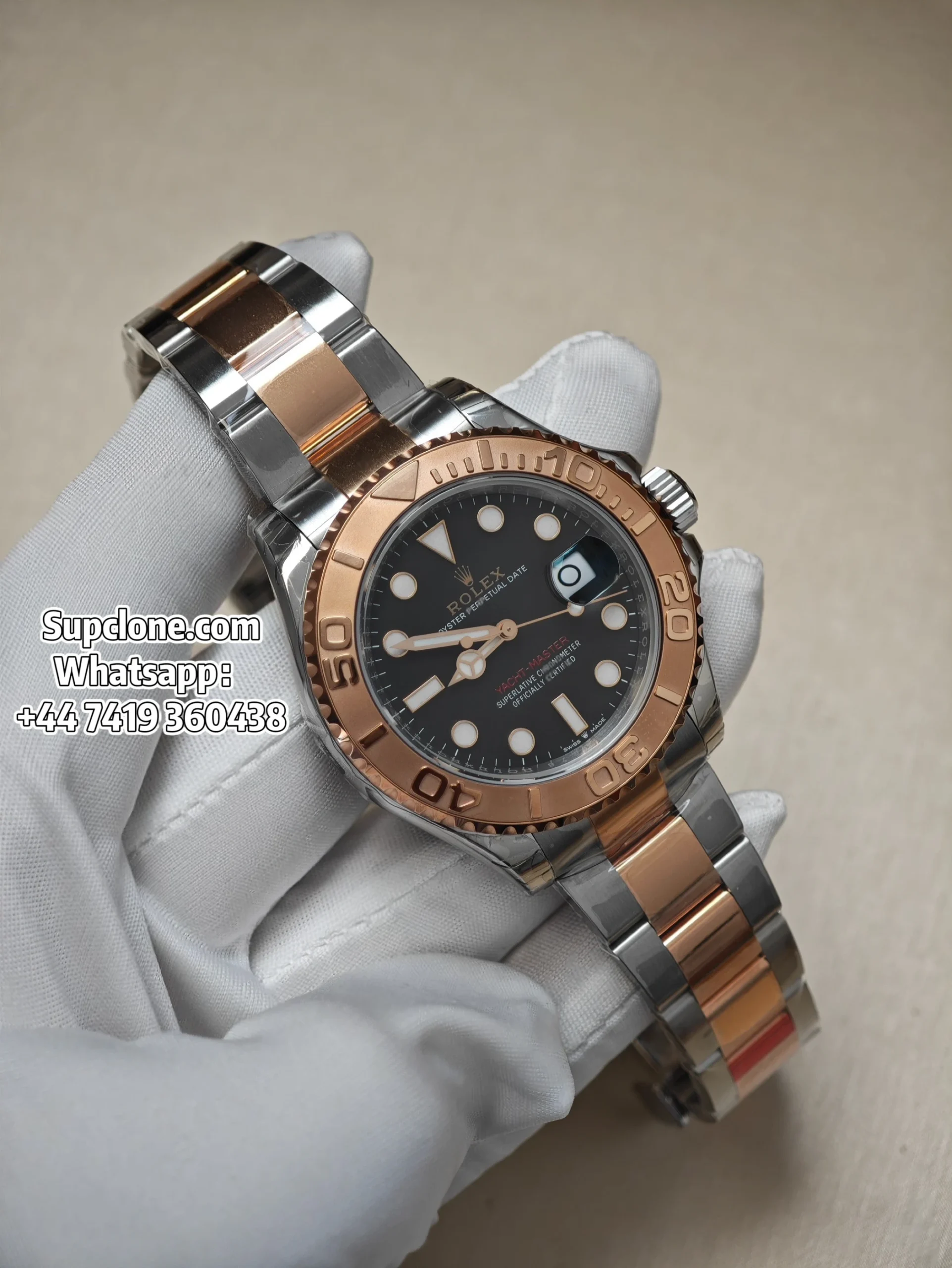 Rolex Super Clone Watches Yacht Master Rose Gold Black Dial M126621-0002 3235 Movement (1) Rolex Super Clone Watches Yacht Master Rose Gold Black Dial M126621-0002 3235 Movement