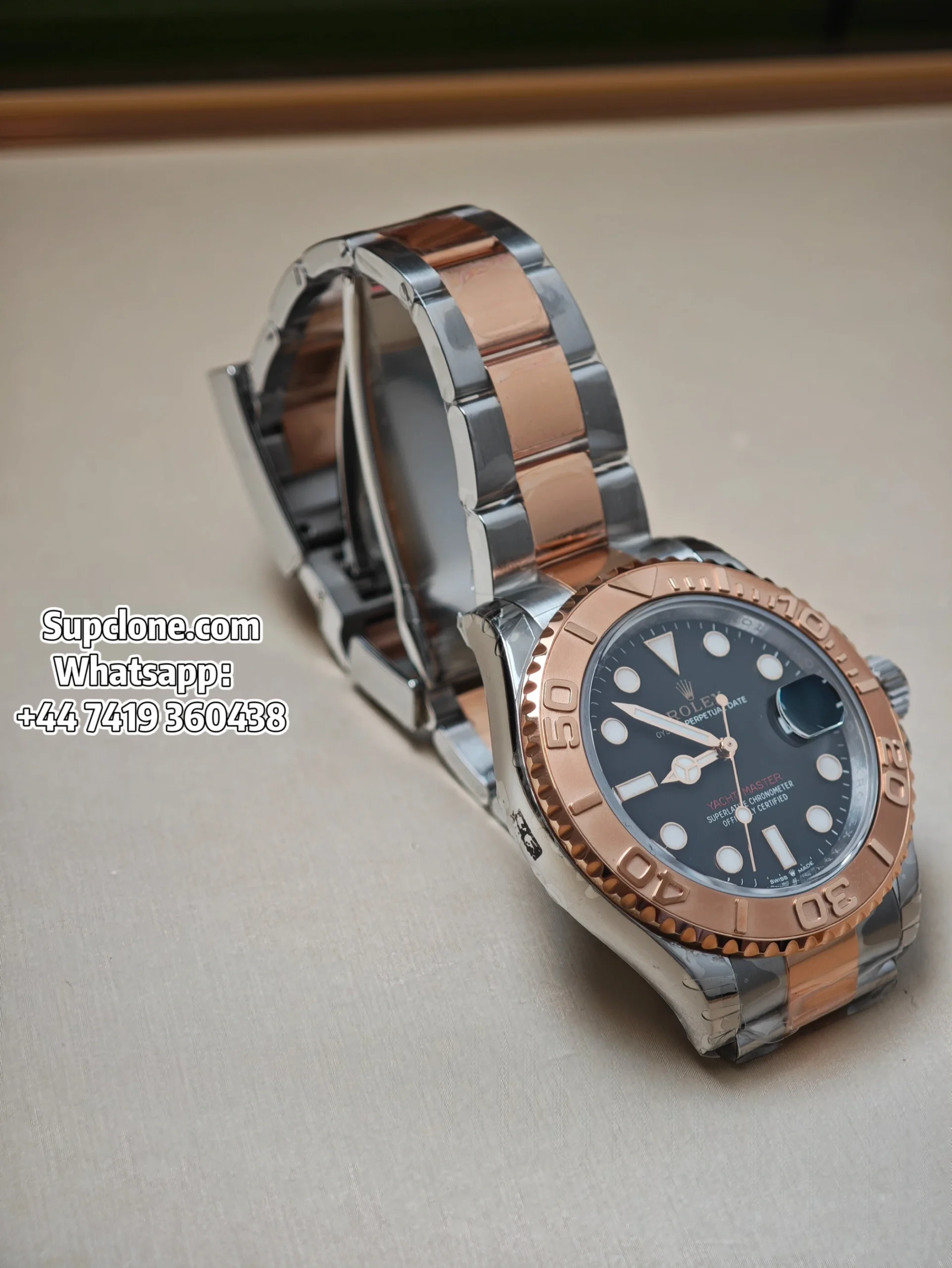 Rolex Super Clone Watches Yacht Master Rose Gold Black Dial M126621-0002 3235 Movement (13) Rolex Super Clone Watches Yacht Master Rose Gold Black Dial M126621-0002 3235 Movement