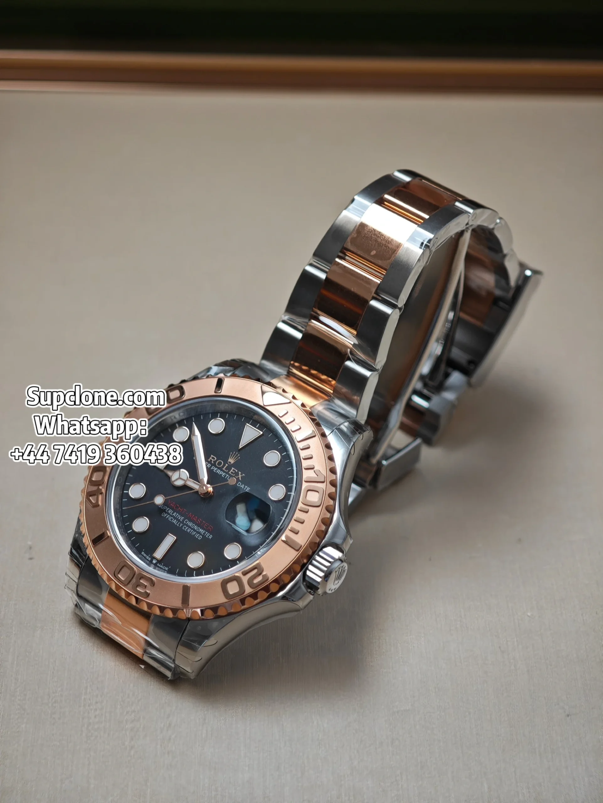Rolex Super Clone Watches Yacht Master Rose Gold Black Dial M126621-0002 3235 Movement (14) Rolex Super Clone Watches Yacht Master Rose Gold Black Dial M126621-0002 3235 Movement