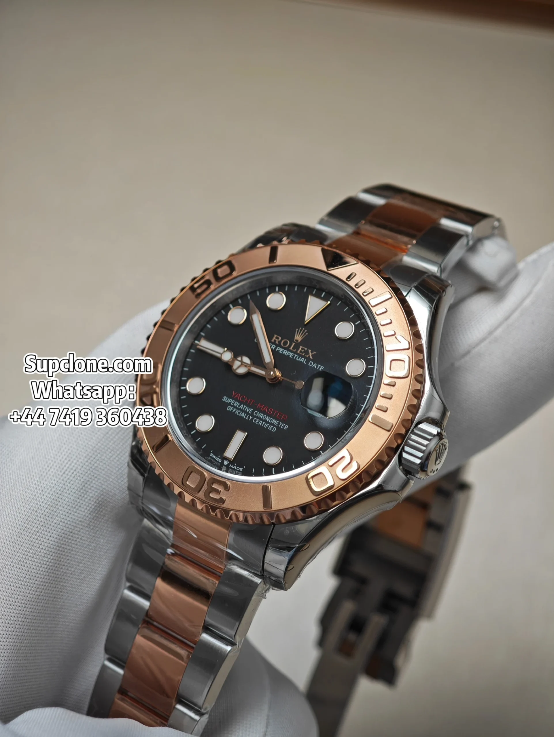 Rolex Super Clone Watches Yacht Master Rose Gold Black Dial M126621-0002 3235 Movement (15) Rolex Super Clone Watches Yacht Master Rose Gold Black Dial M126621-0002 3235 Movement