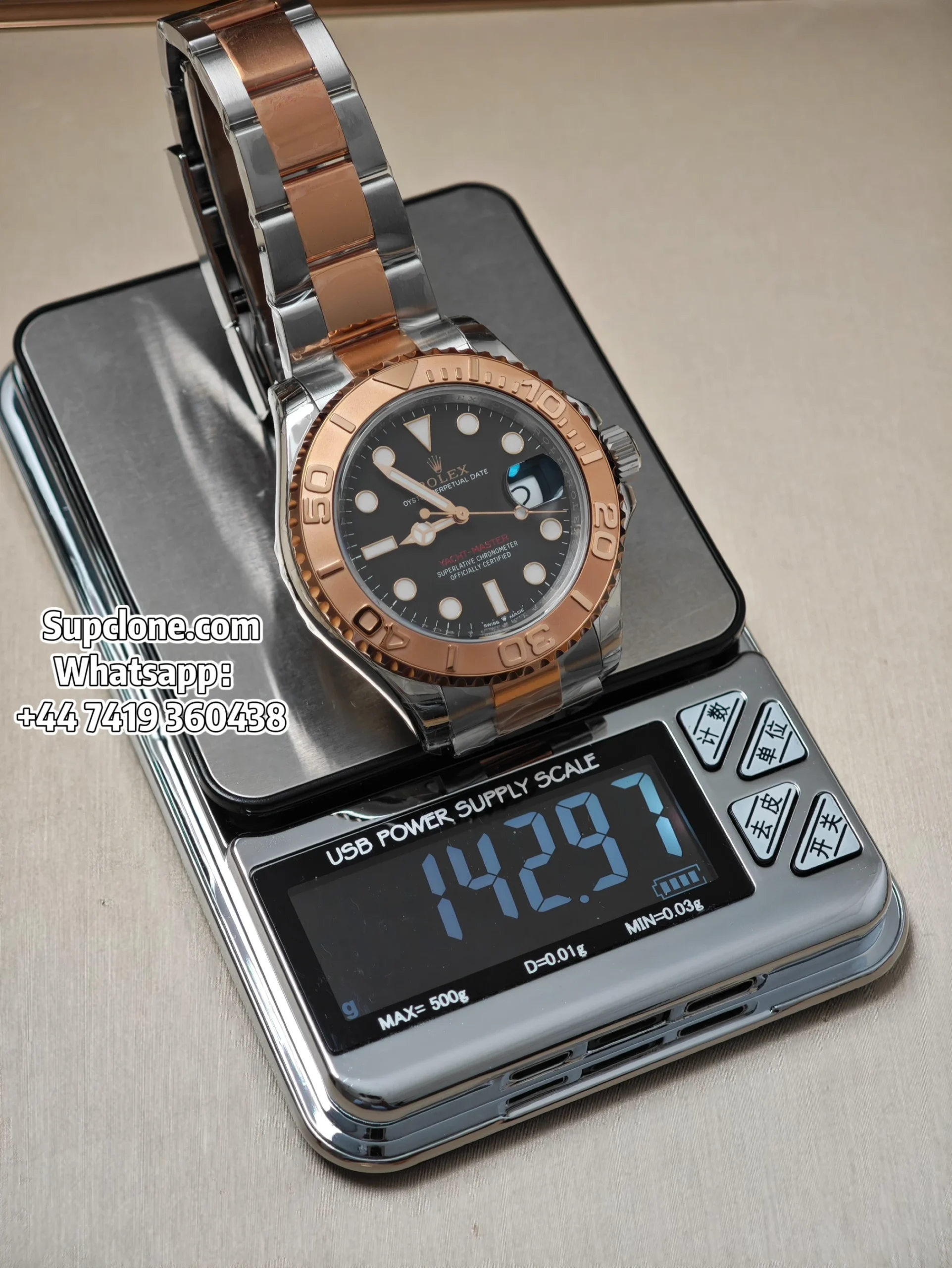 Rolex Super Clone Watches Yacht Master Rose Gold Black Dial M126621-0002 3235 Movement (19) Rolex Super Clone Watches Yacht Master Rose Gold Black Dial M126621-0002 3235 Movement
