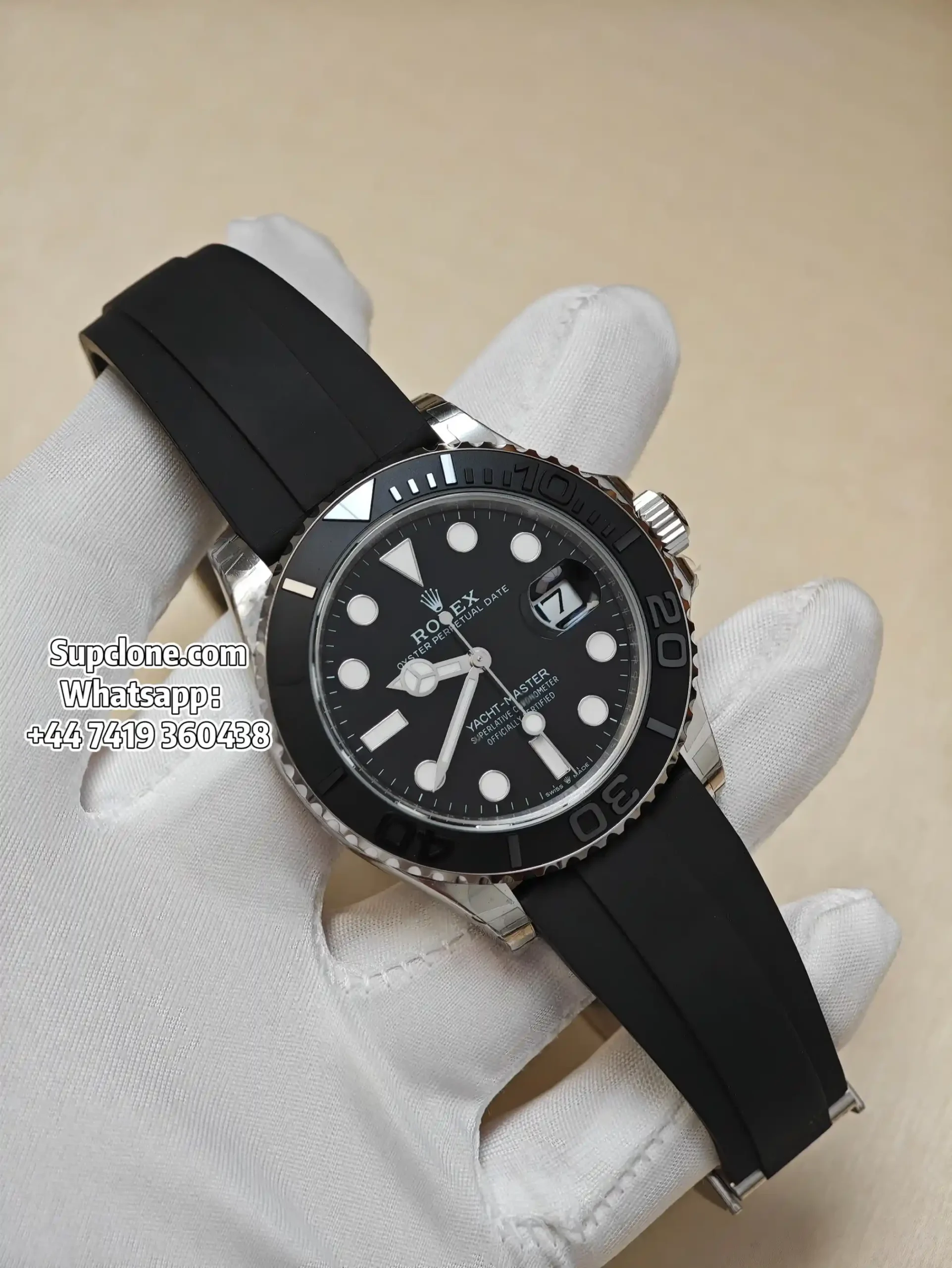 Rolex Super Clone Watches Yacht Master White Gold 226659 3235 Movement (1) Rolex Super Clone Watches Yacht Master White Gold 226659 3235 Movement