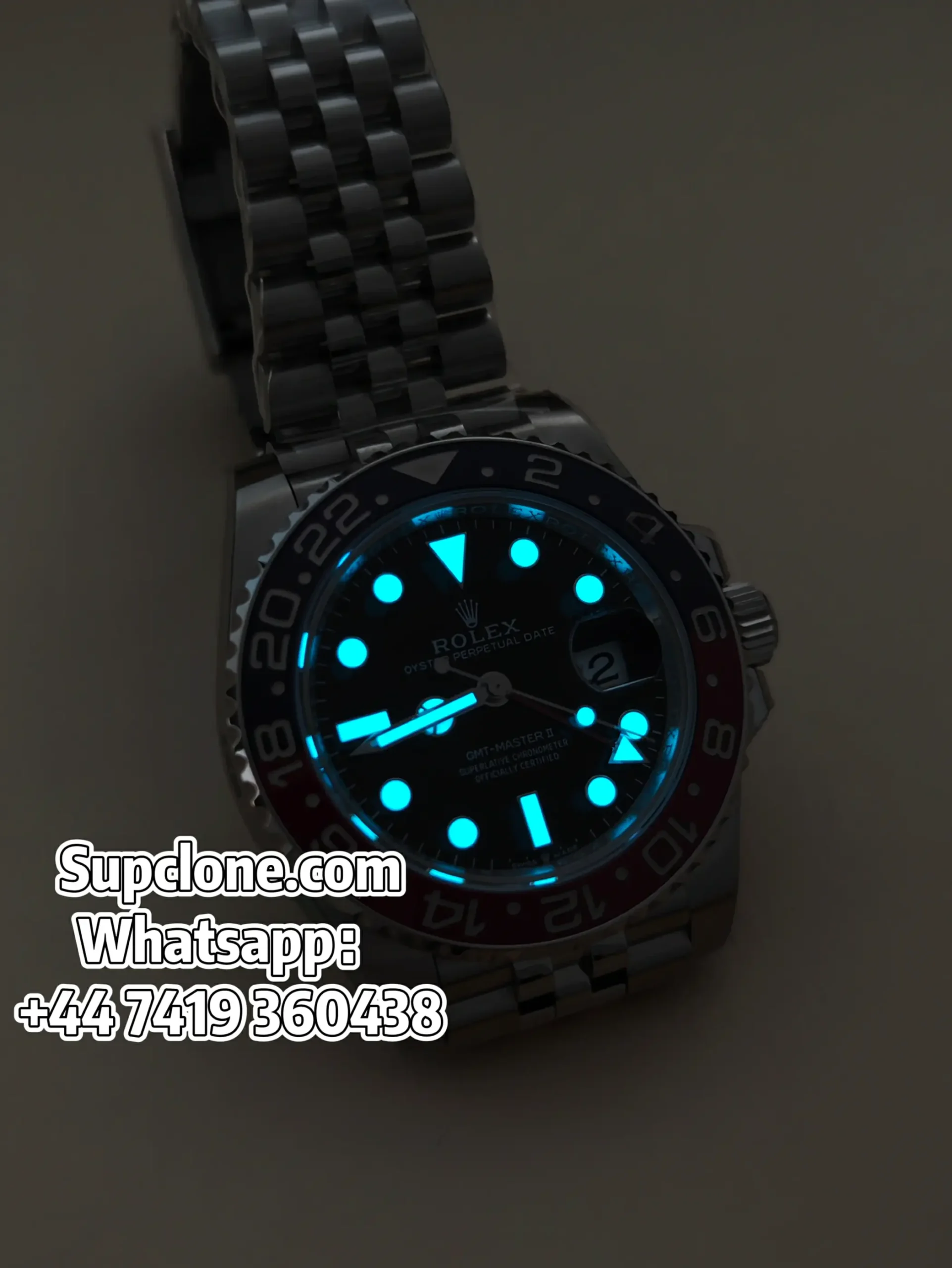 Super Clone Rolex GMT-Master II Pepsi Night-Light