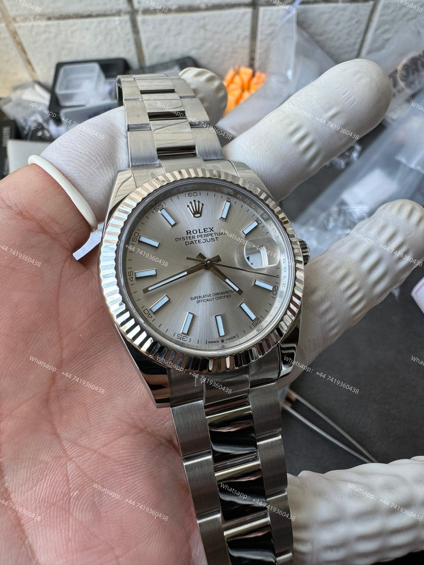 Rolex Datejust M126334-0003 1:1 Replica Silver Dial Oyster 41MM 3235 Movement Super Clone Watch