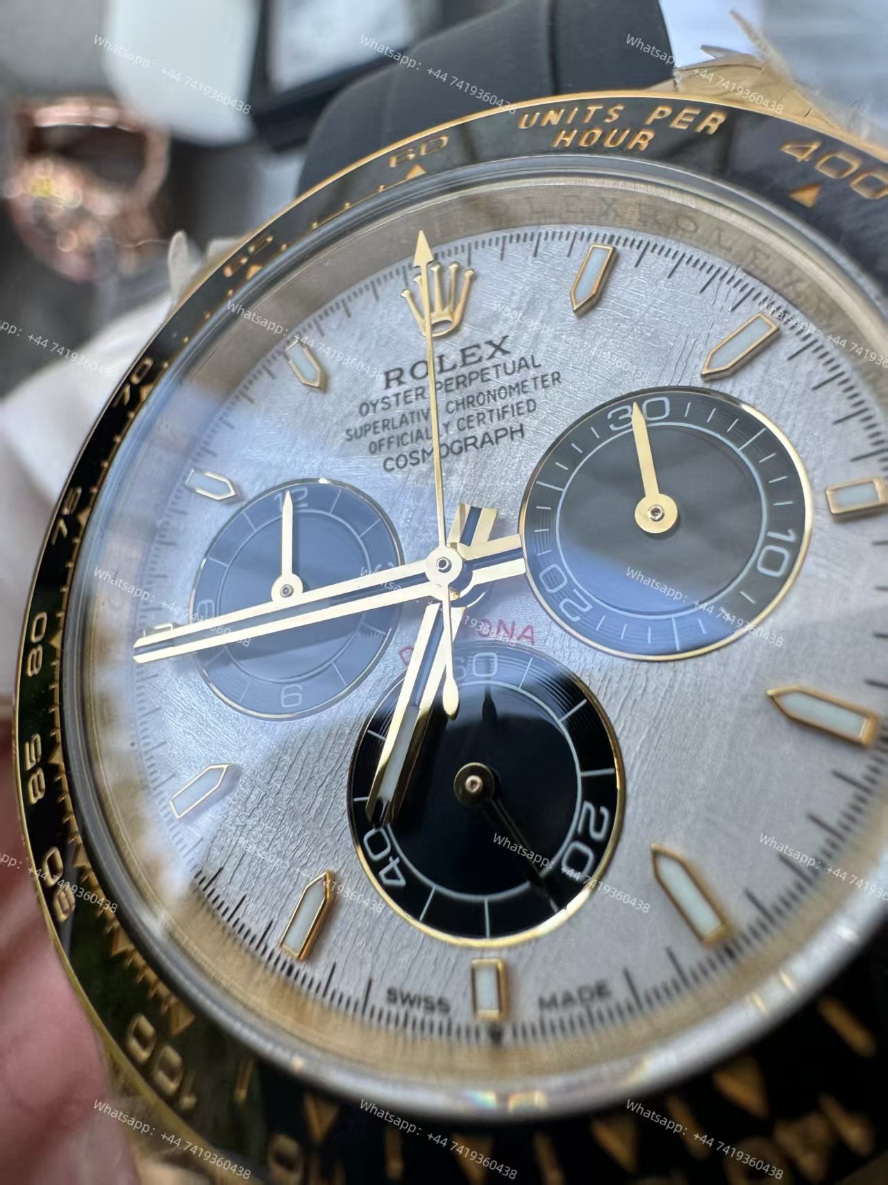 Rolex Super Clone Daytona M126518LN-0016 18K Gold Meteorite Dial 4131 Movement