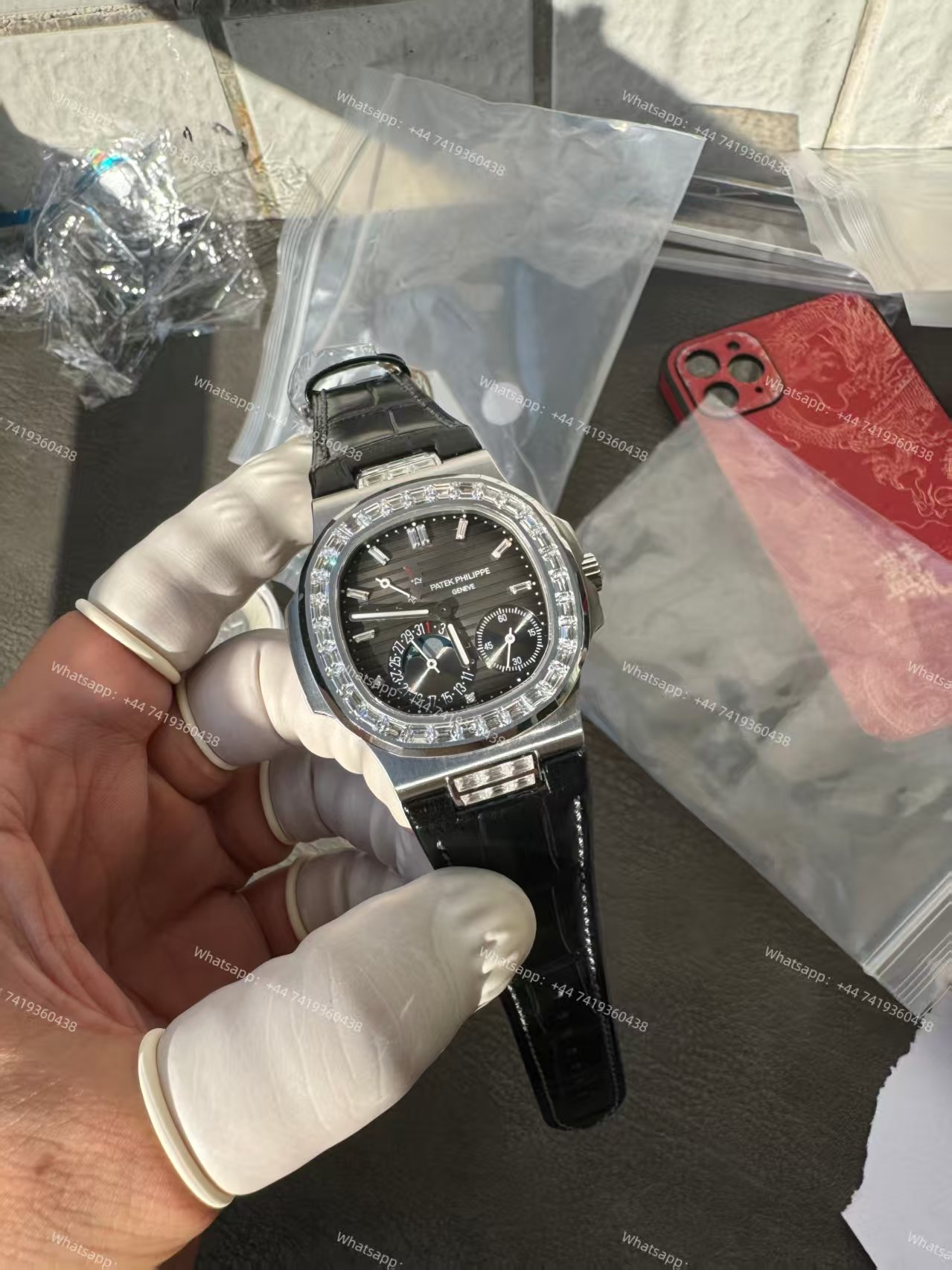 Patek Philippe Super Clone Nautilus 5712G-001 Grey Dial Moon Phase 40MM