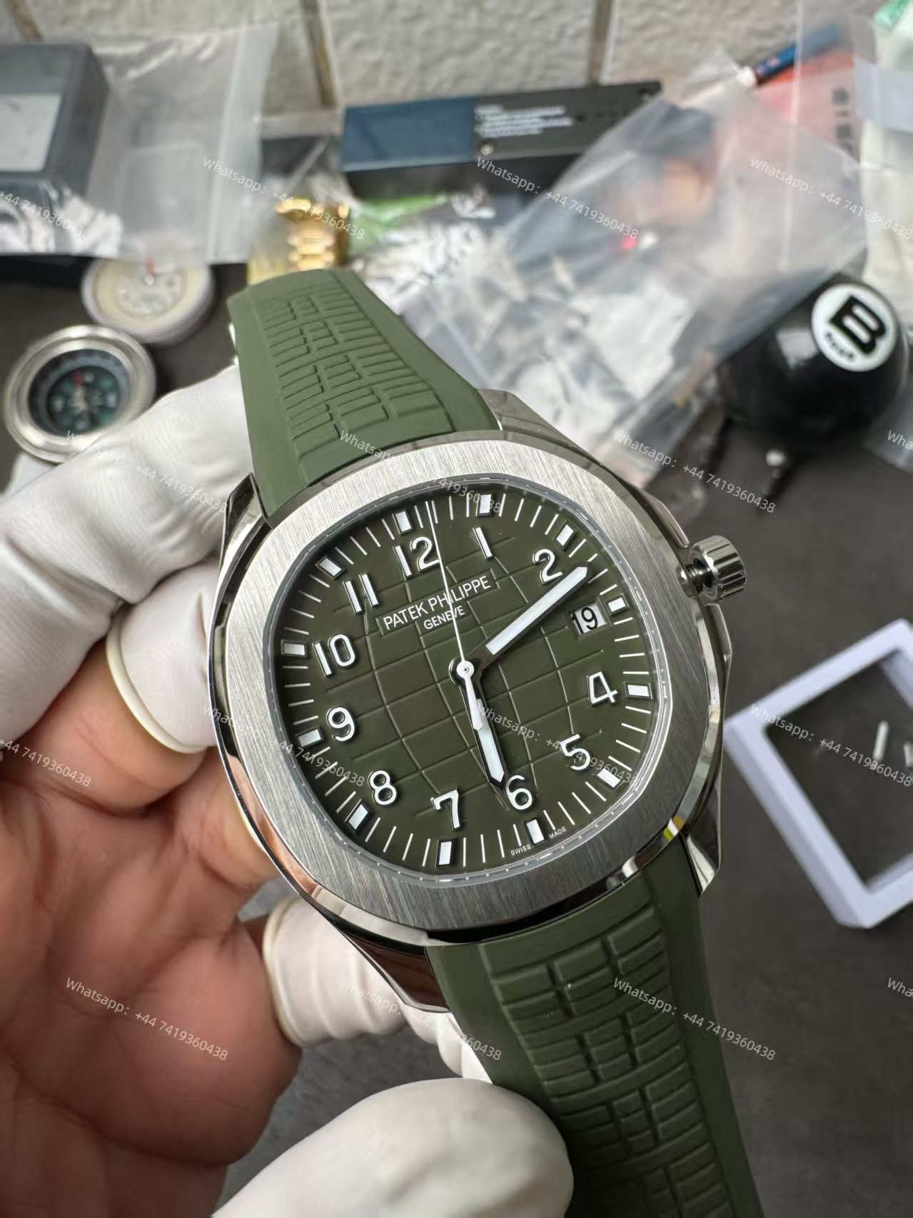 Patek Philippe Super Clone Aquanaut 5168G-010 Khaki Green 42.2MM