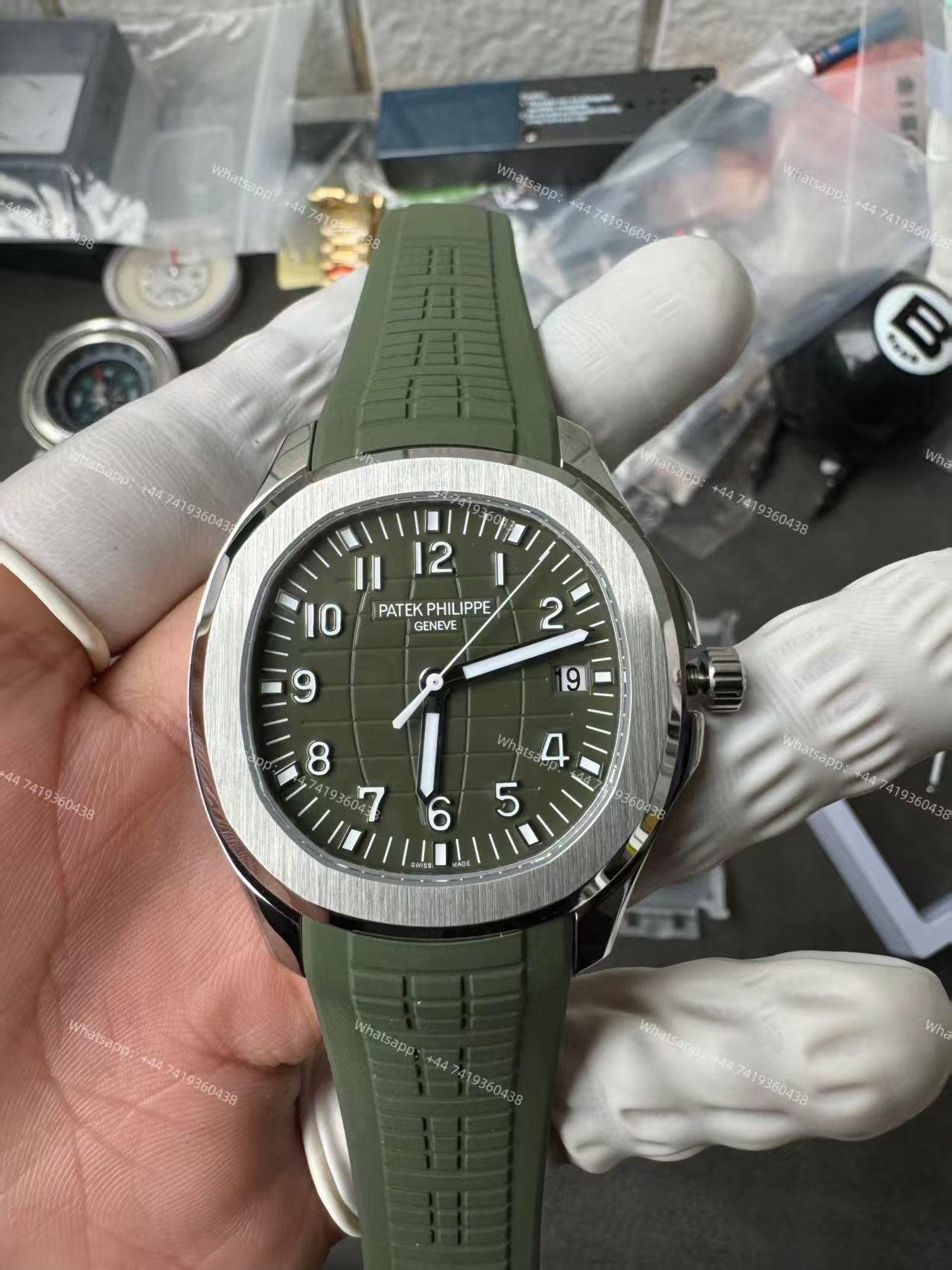 Patek Philippe Super Clone Aquanaut 5168G-010 Khaki Green 42.2MM