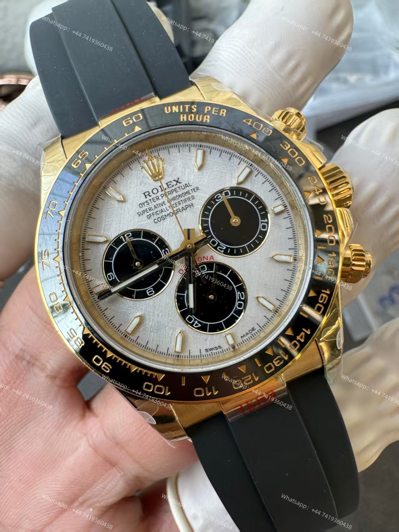 Rolex Super Clone Daytona M126518LN-0016 18K Gold Meteorite Dial 4131 Movement
