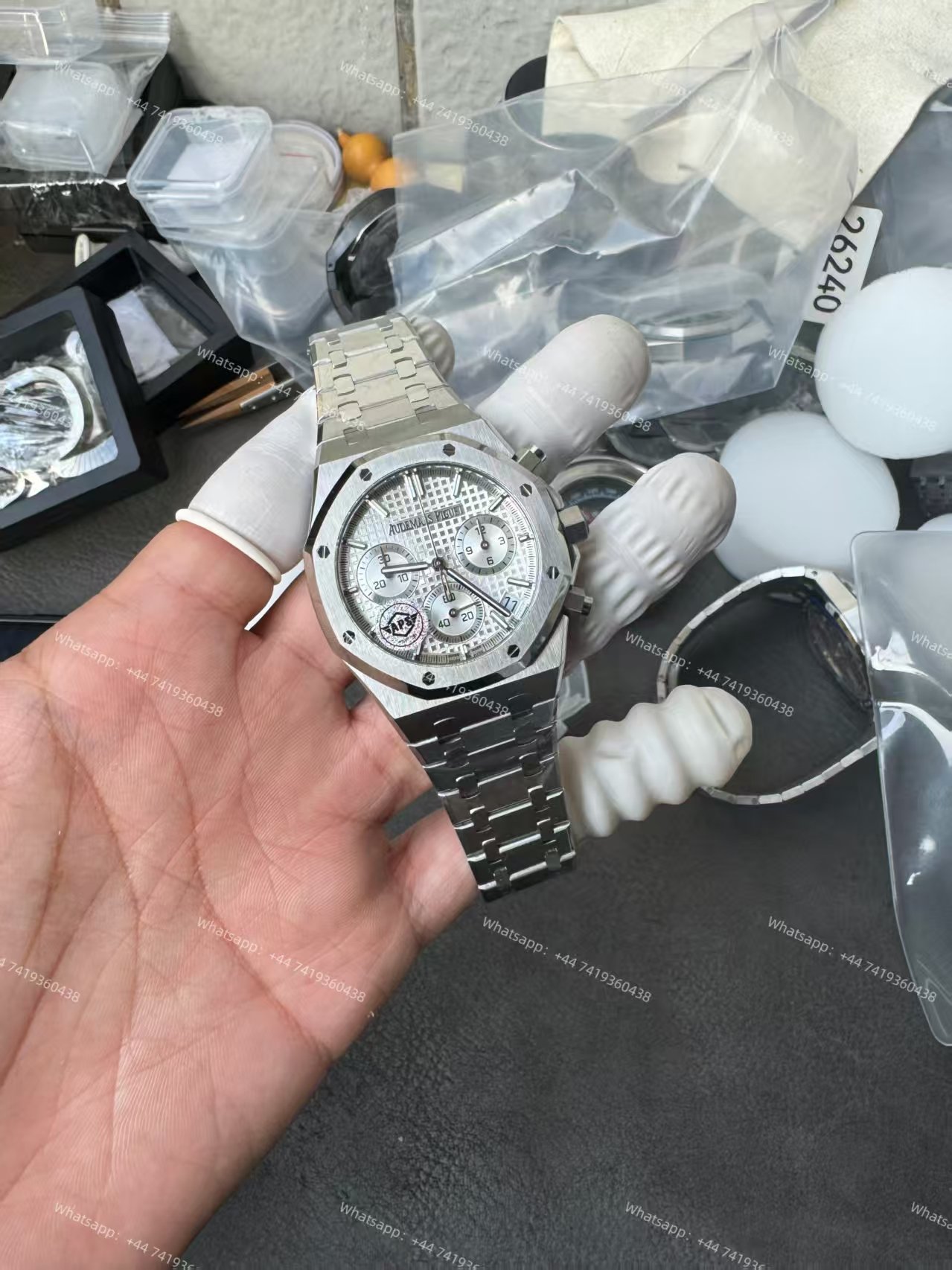 Audemars Piguet Super Clone Royal Oak White Dial 26240 Chronograph 41mm Cal.4401