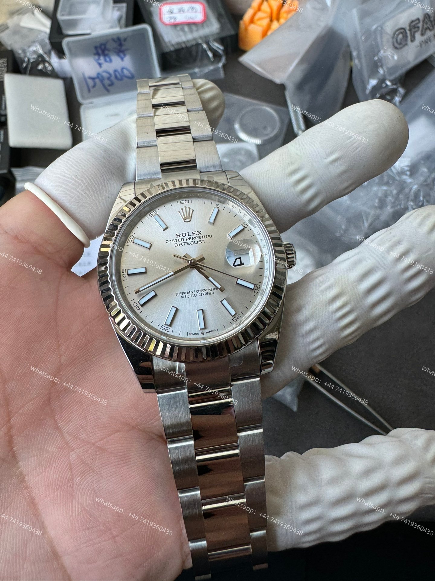 Rolex Datejust M126334-0003 1:1 Replica Silver Dial Oyster 41MM 3235 Movement Super Clone Watch