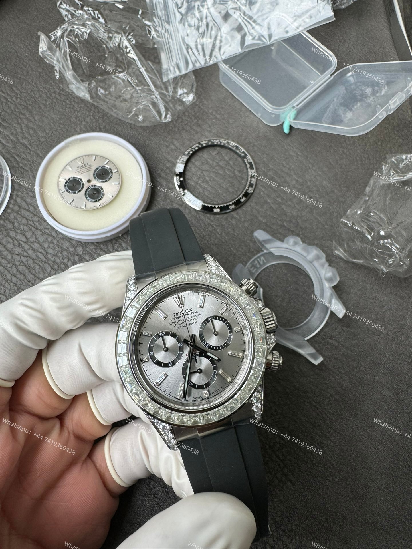 Rolex Daytona Super Clone 126539TBR Diamond Gray Dial 4131 Movement