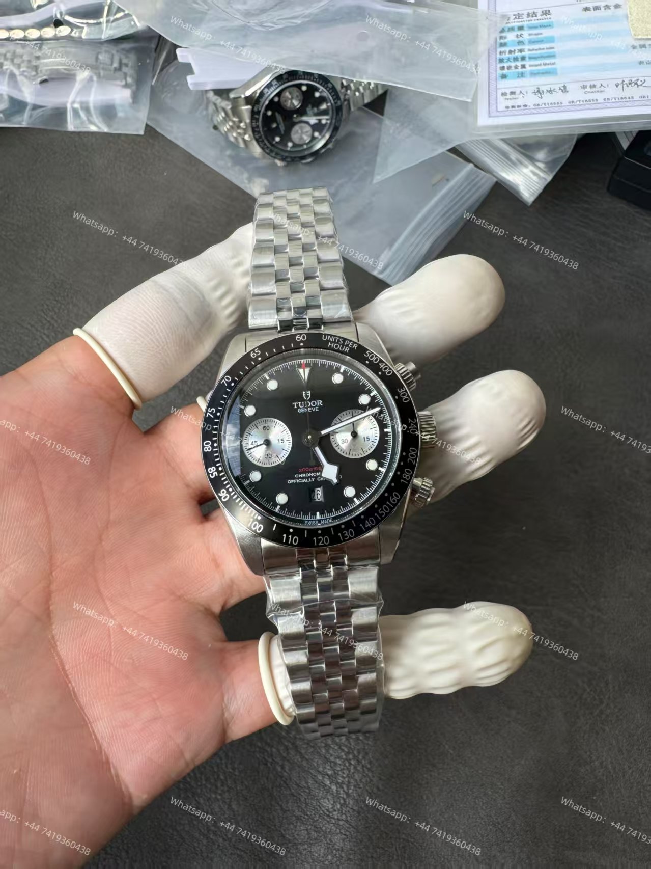 Tudor Super Clone Black Bay Chronograph M79360N-0013 Black Dial