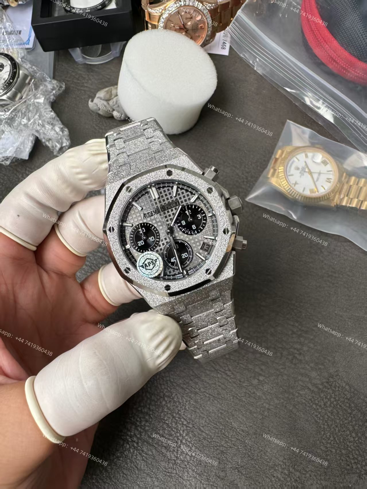 Audemars Piguet Super Clone Royal Oak Frosted Gold 26240 Chronograph 41mm Cal.4401