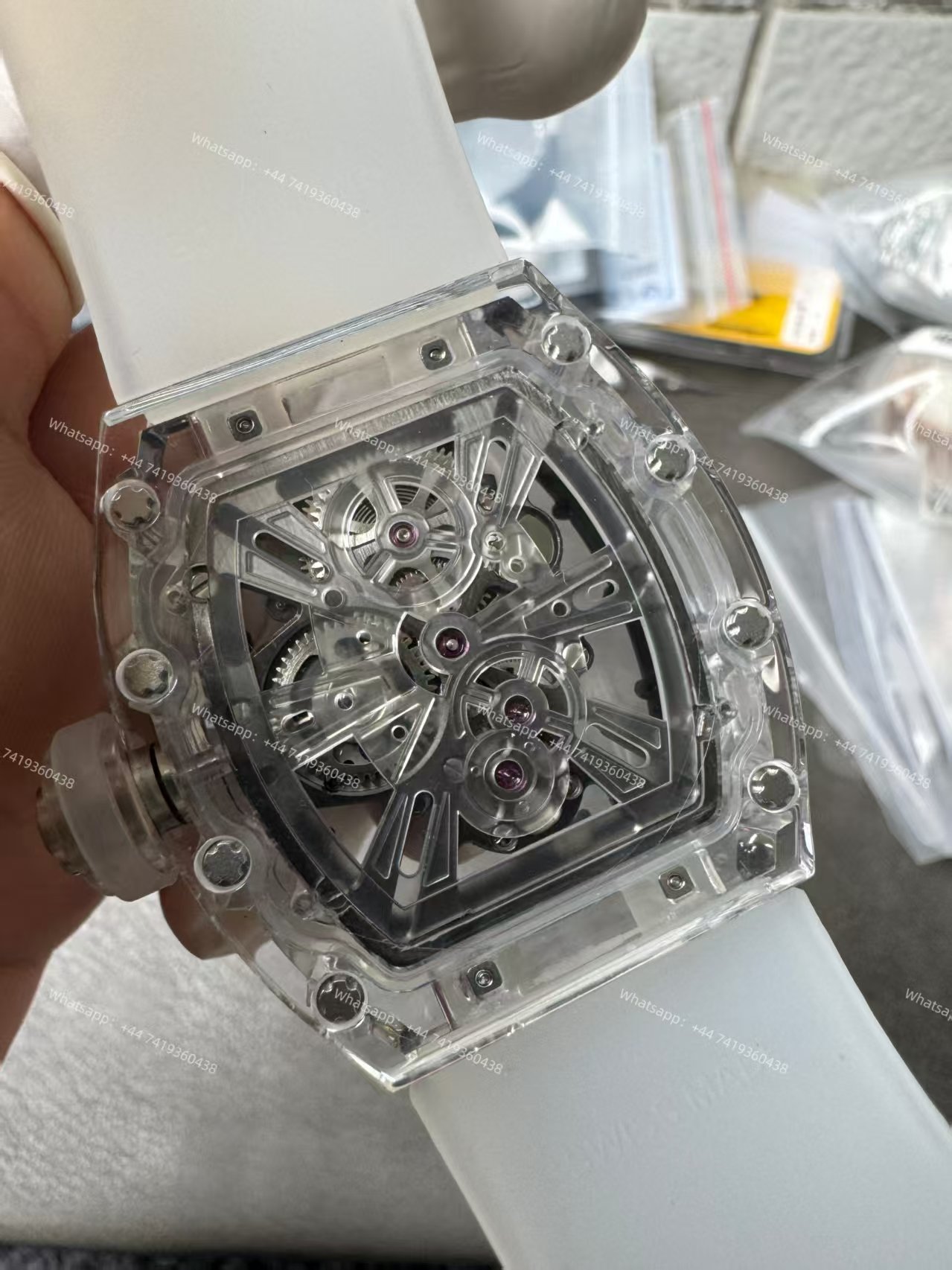 Super Clone Richard Mille RM 27-03 Raging Bull Sapphire Crystal Skeleton Tourbillon 1:1 Replica Watch