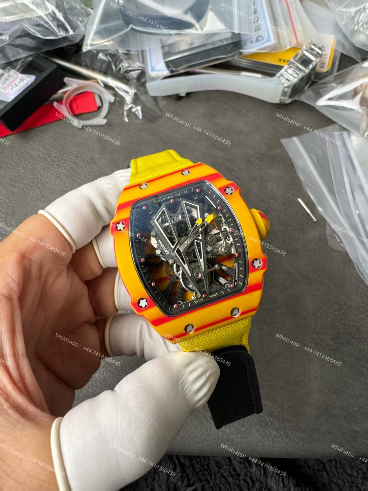 Super Clone Richard Mille RM 27-03 Rafael Nadal Limited Edition NTPT Carbon Fiber Tourbillon 1:1 Replica Watch