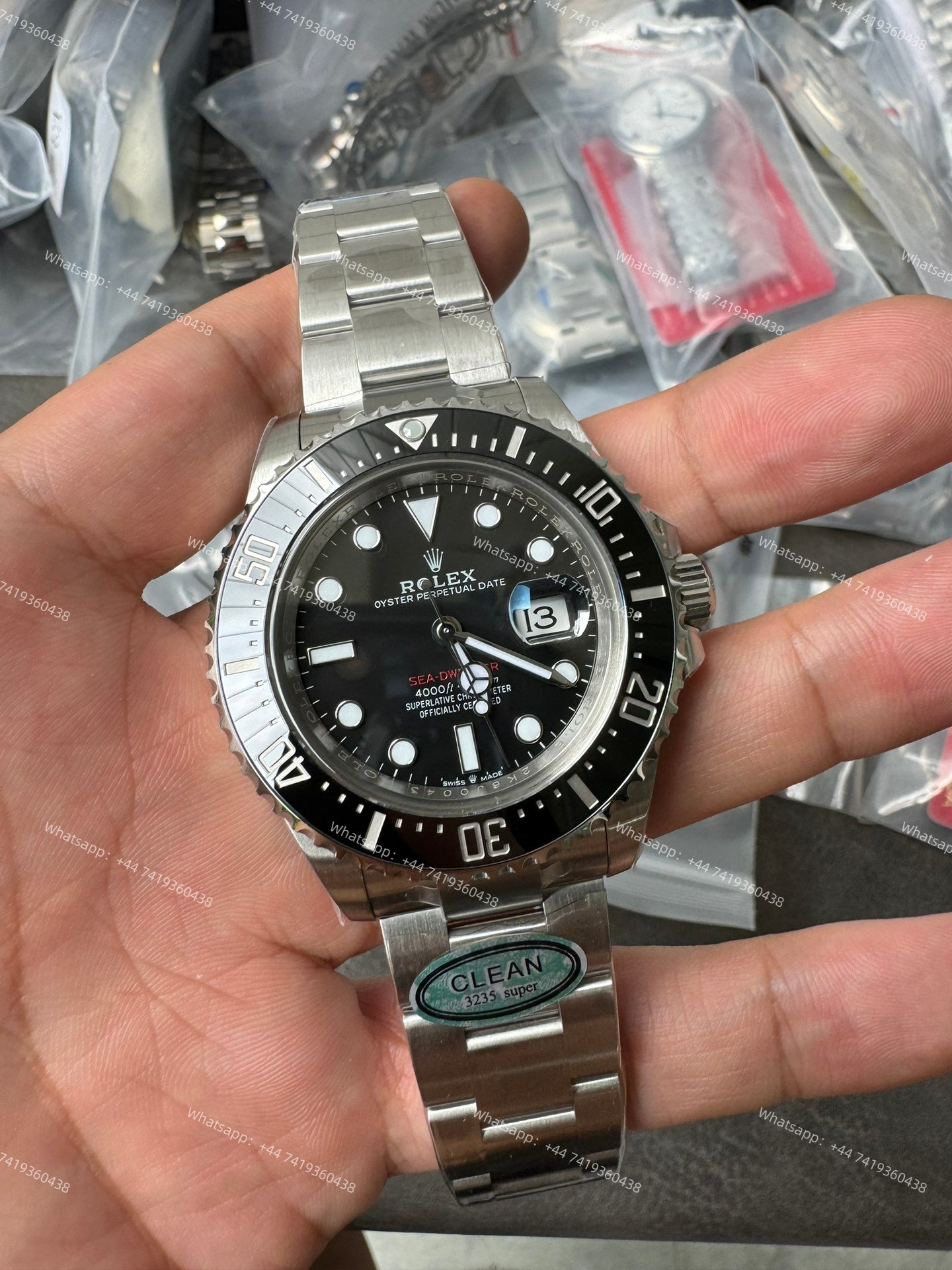 Rolex Sea-Dweller M126600-0002 1:1 Replica Black Dial 43MM 3235 Movement Super Clone Watch