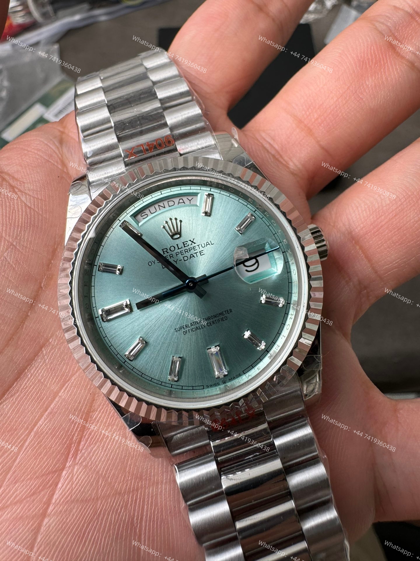 Rolex Day-Date m228236-0006 Ice-blue dial Presidential bracelet 3255 Movement (40mm) Best Super Clone