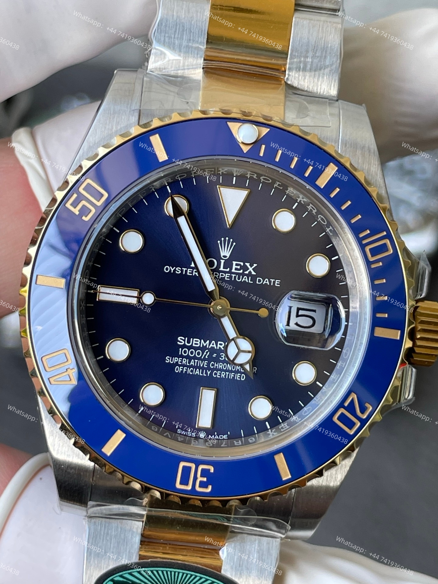 Rolex Submariner Gold Blue Dial Submariner 126613LB 3235 Movement 41mm Best Super Clone