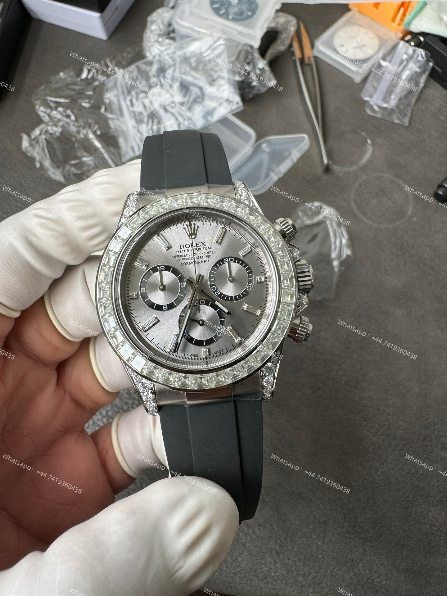 Rolex Daytona Super Clone 126539TBR Diamond Gray Dial 4131 Movement