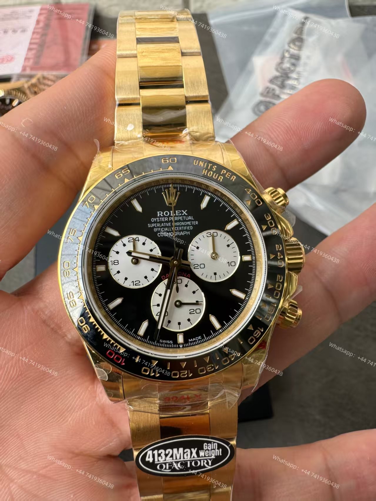 Rolex Super Clone Daytona Le Mans 126528LN Gold 4132 Movement