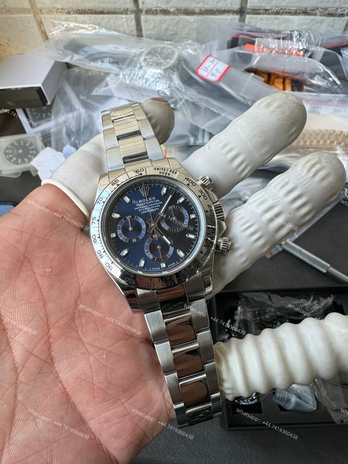 Rolex Daytona 1:1 Replica – M116509-0071 Blue Dial Steel Case 4130 Super Clone Watch