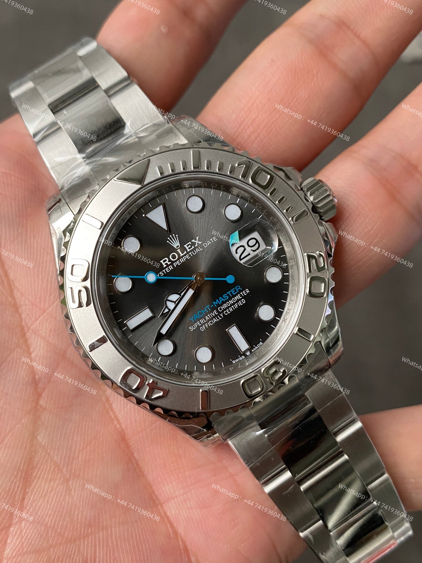 Rolex Yacht-Master M126622-0001 1:1 Replica Rhodium Slate Grey Dial 40MM 3235 Movement Super Clone Watch