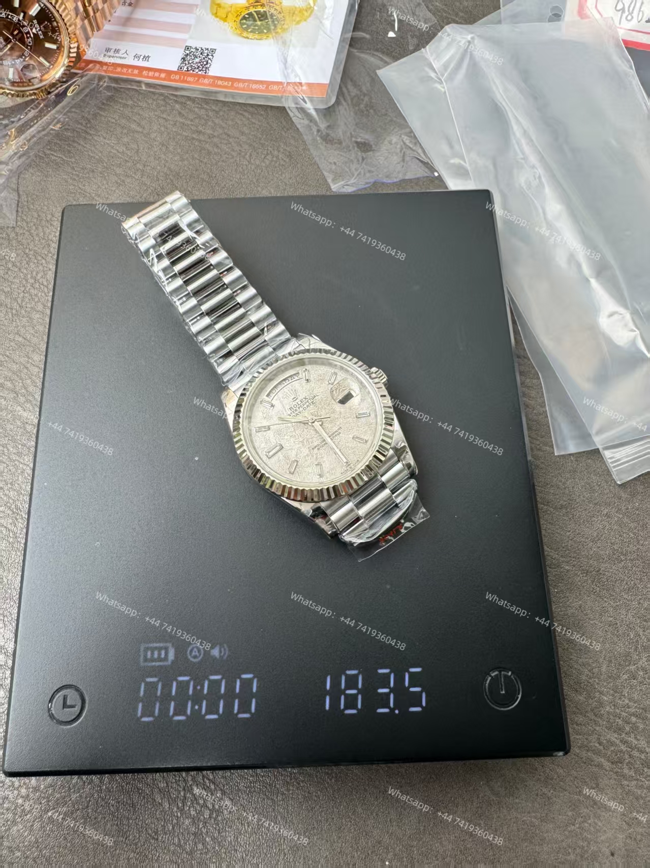 Rolex Day-Date m228239-0055 Meteorite White Dial President bracelet 3255 Movement  (40mm) Best Super Clone