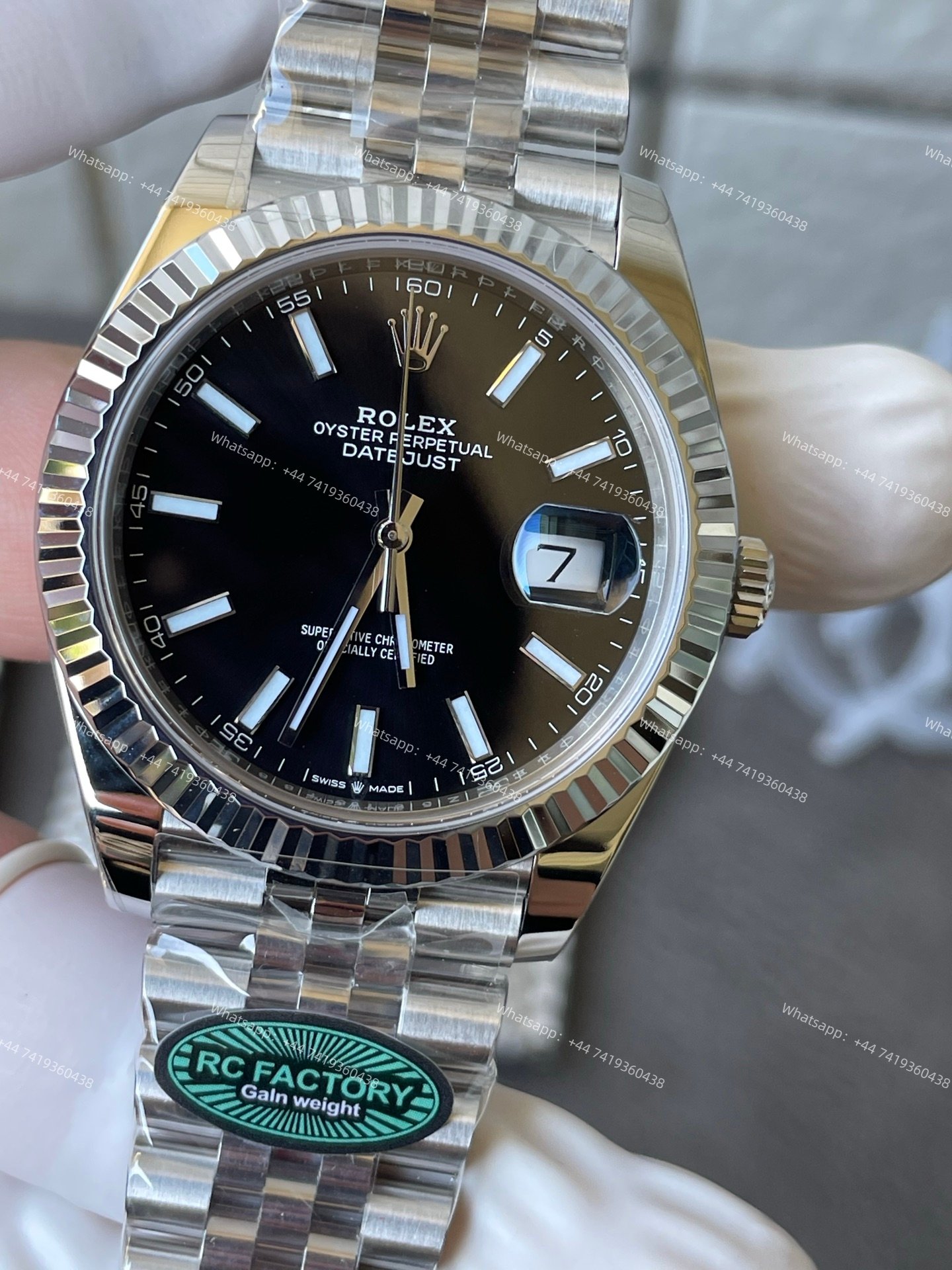 Rolex Datejust M126334 Black Dial 1:1 Replica Black Dial Jubilee 41MM 3235 Movement Super Clone Watch