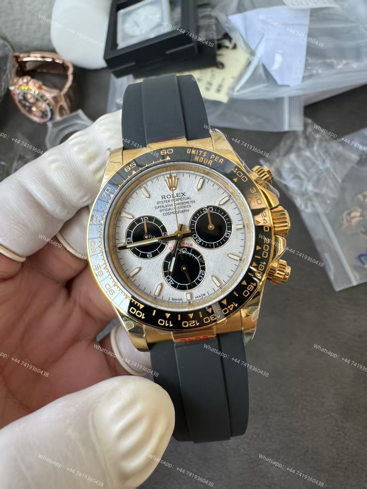 Rolex Super Clone Daytona M126518LN-0016 18K Gold Meteorite Dial 4131 Movement