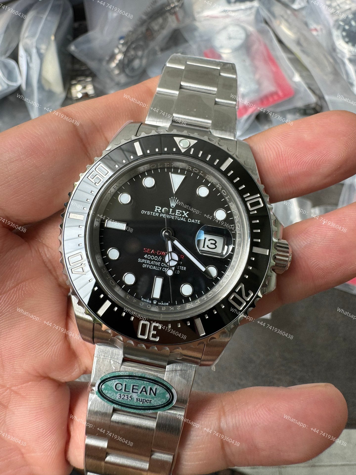 Rolex Sea-Dweller M126600-0002 1:1 Replica Black Dial 43MM 3235 Movement Super Clone Watch