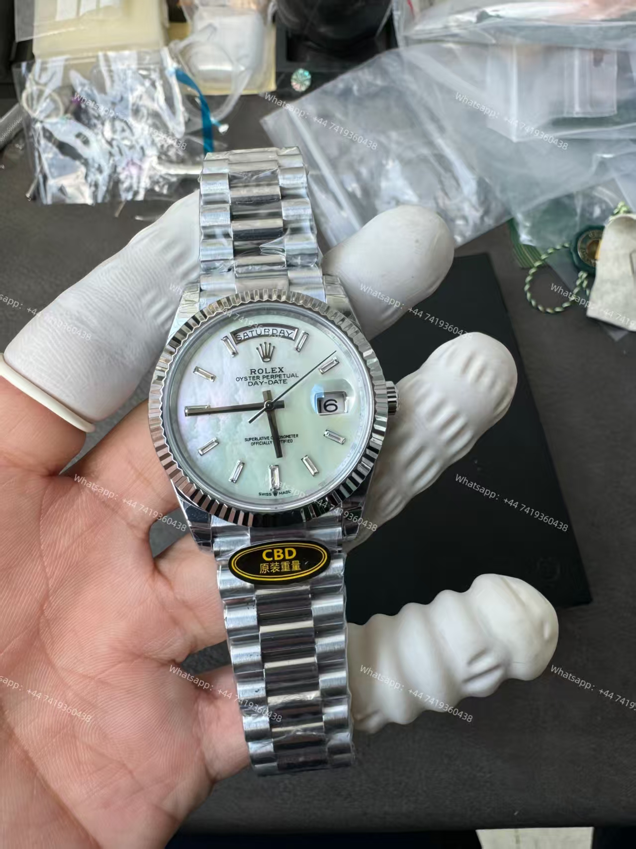 Rolex Day-Date m228239-0078 White dial Presidential bracelet 3255 Movement (40mm) Best Super Clone