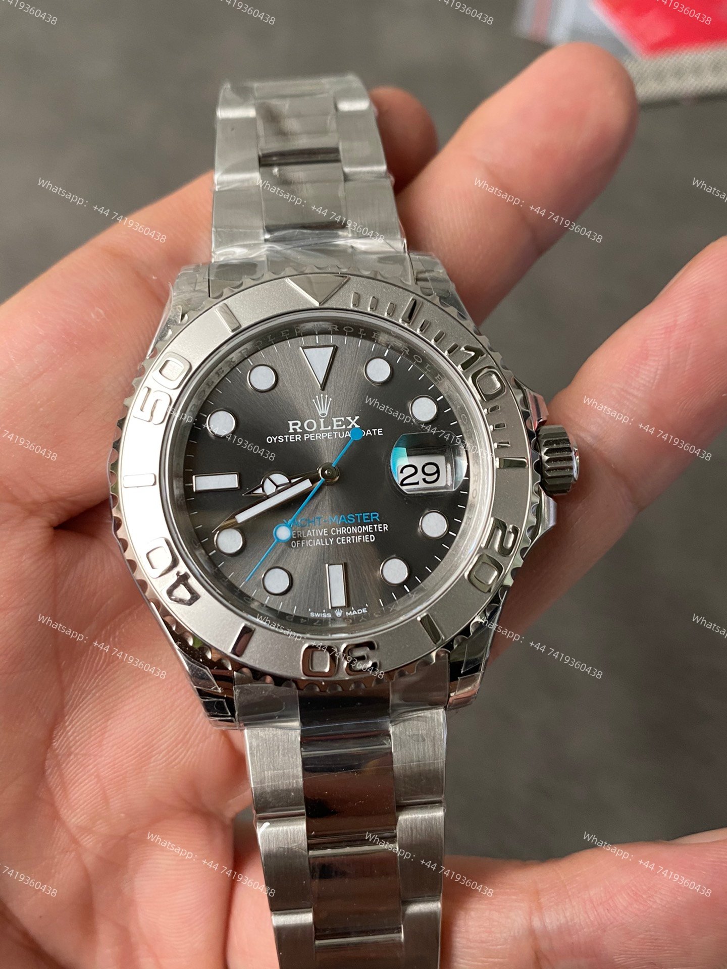 Rolex Yacht-Master M126622-0001 1:1 Replica Rhodium Slate Grey Dial 40MM 3235 Movement Super Clone Watch