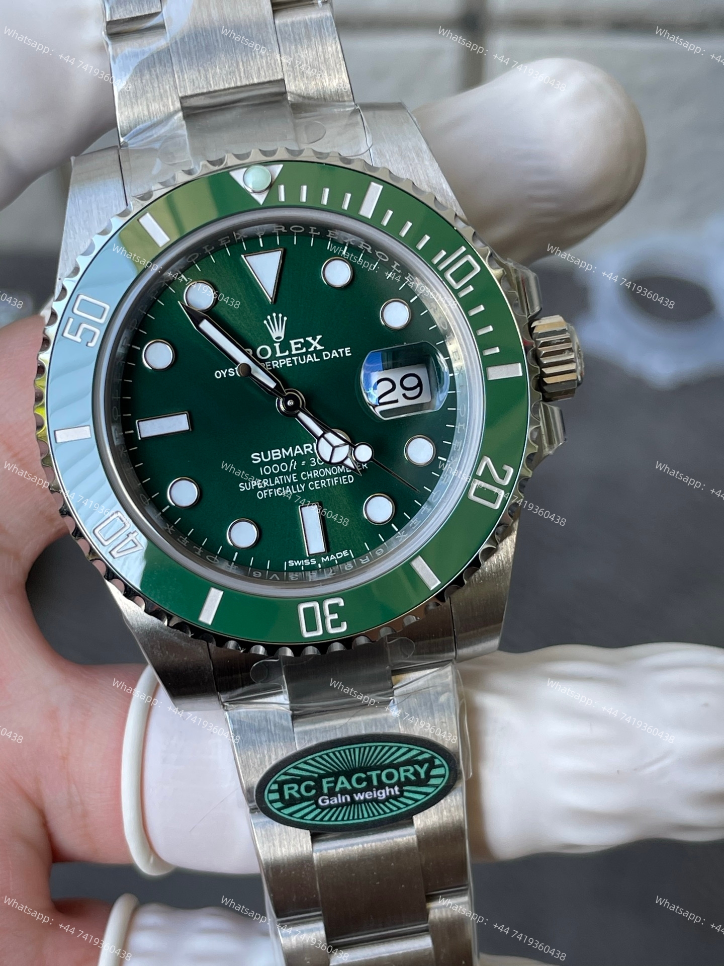 Rolex Submariner (Hulk) m116610LV Green Dial 3135 Movement 40mm Best Super Clone