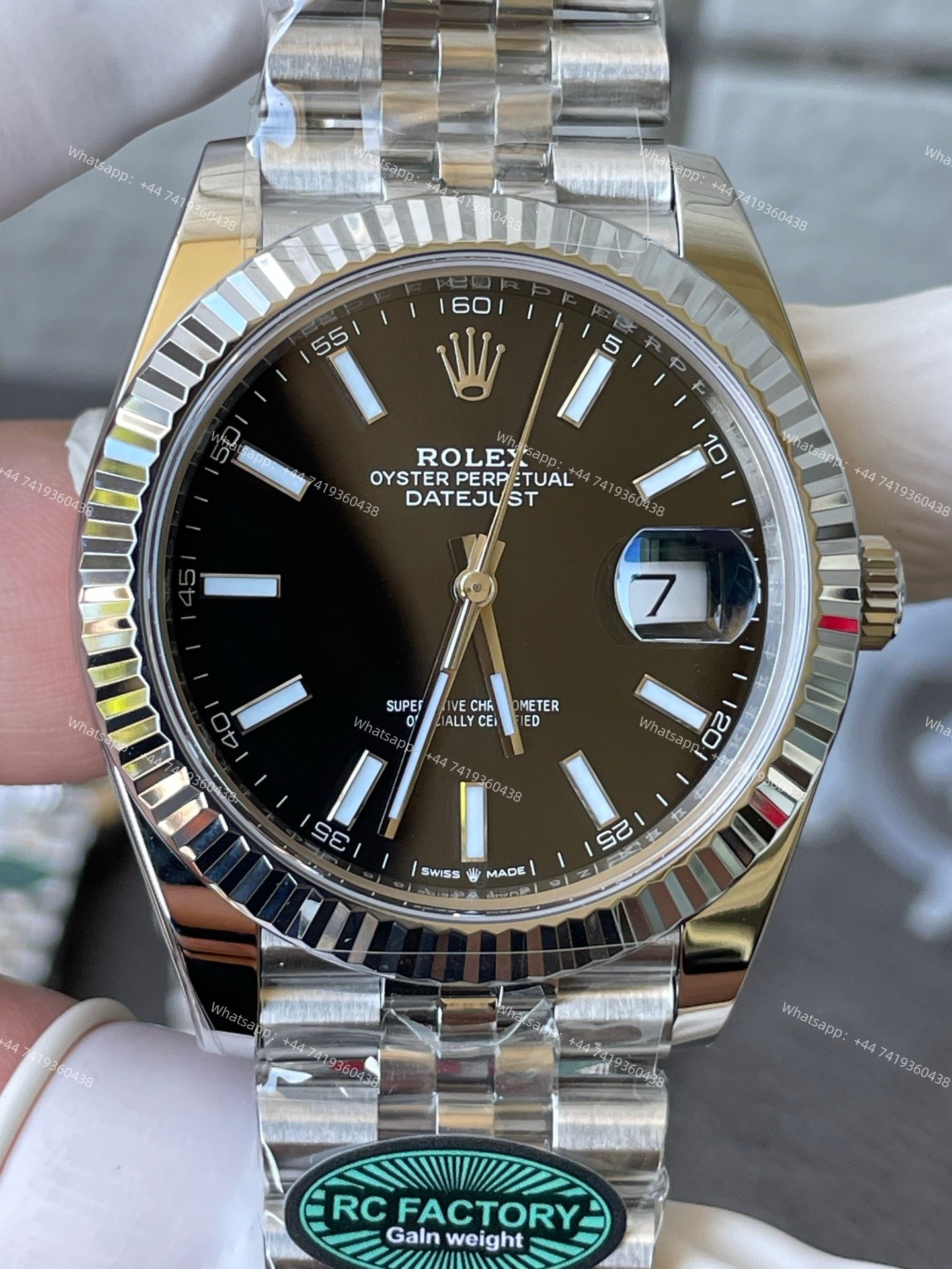 Rolex Datejust M126334 Black Dial 1:1 Replica Black Dial Jubilee 41MM 3235 Movement Super Clone Watch