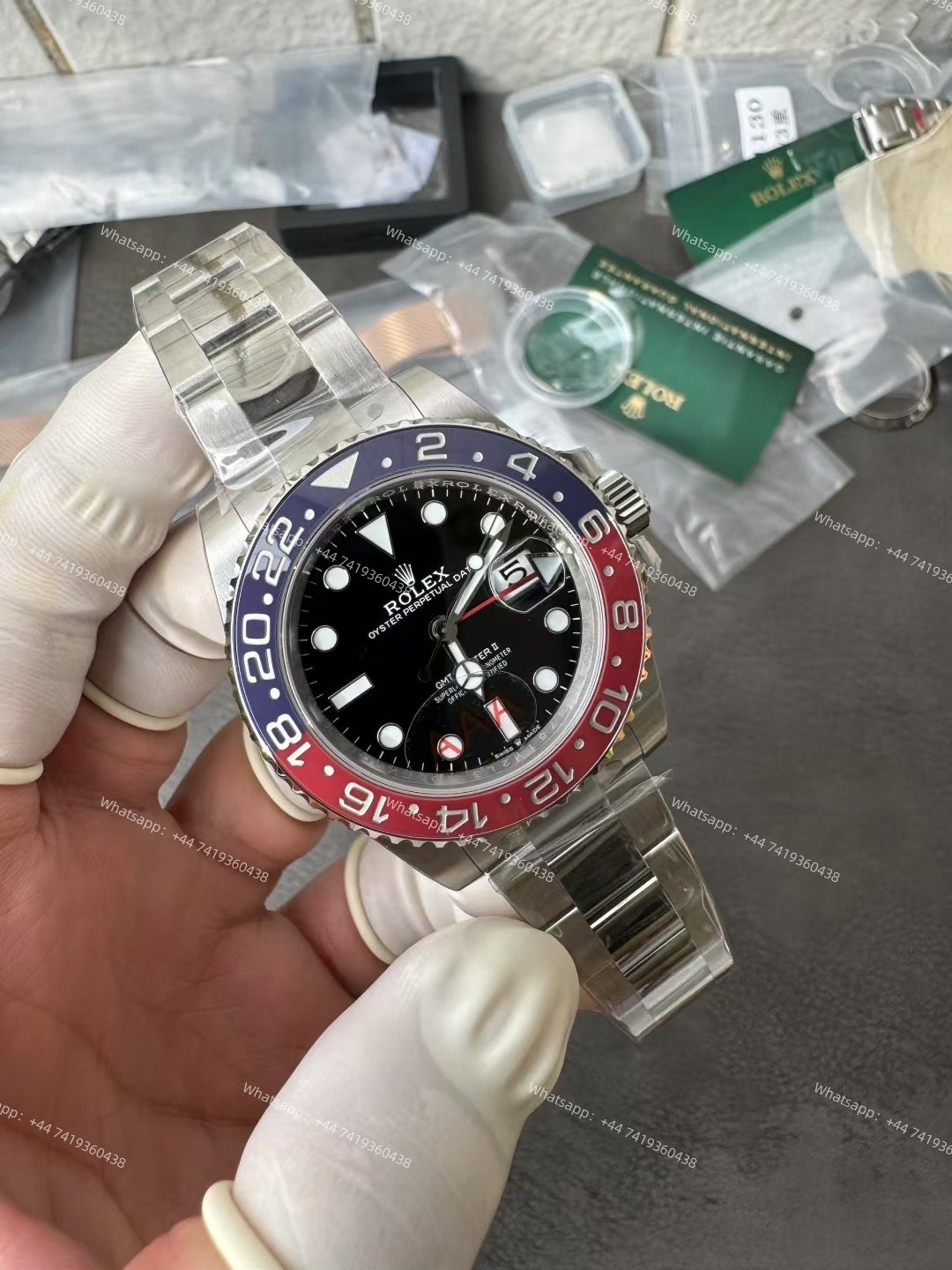 Rolex Pepsi GMT Master II 1:1 Replica – M126710BLRO Oyster 3285 Movement Super Clone Watch