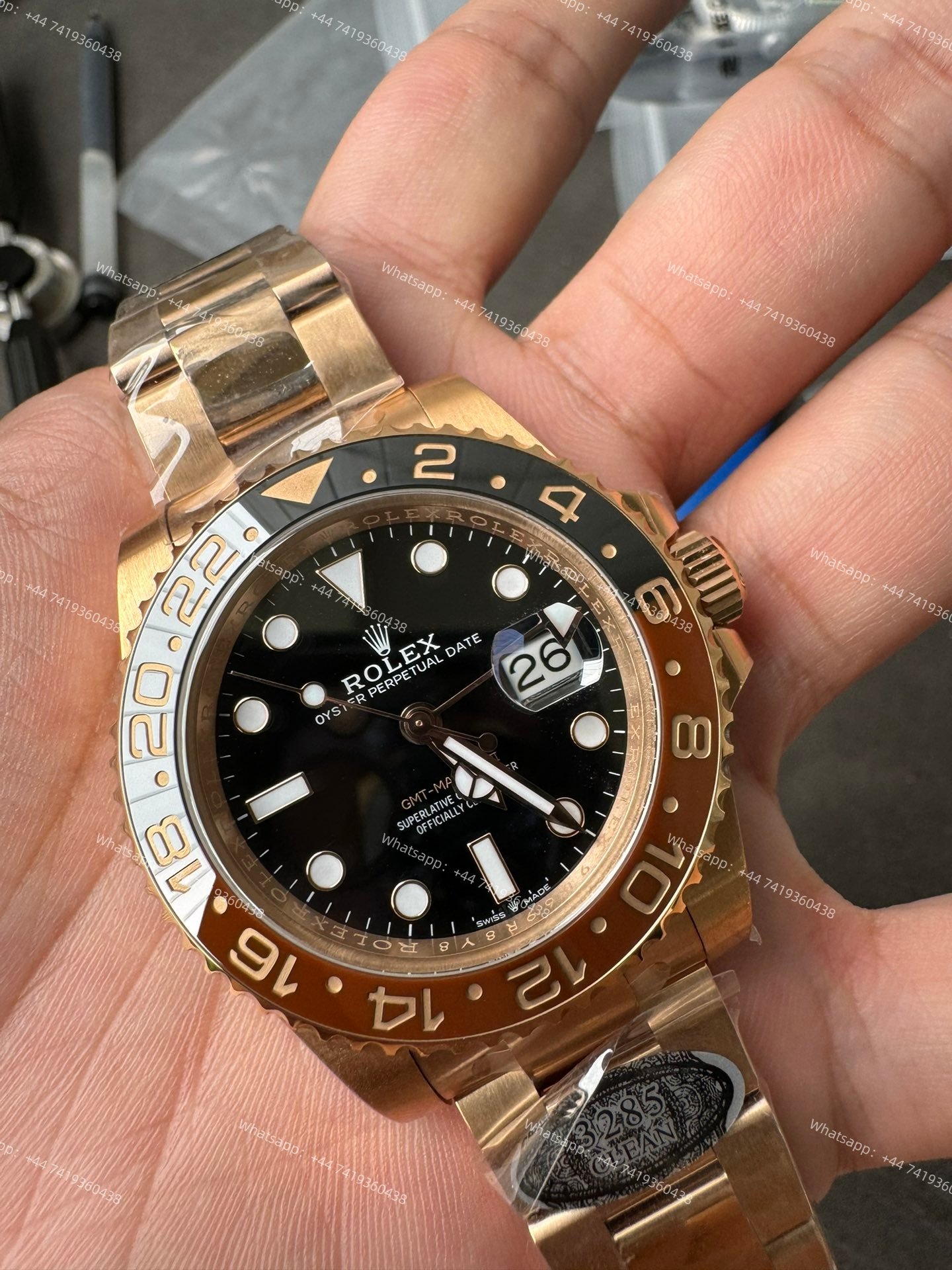 Rolex Rootbeer GMT Master II 1:1 Replica – M126715CHNR 18K Everose Gold Oyster 3285 Movement Super Clone Watch