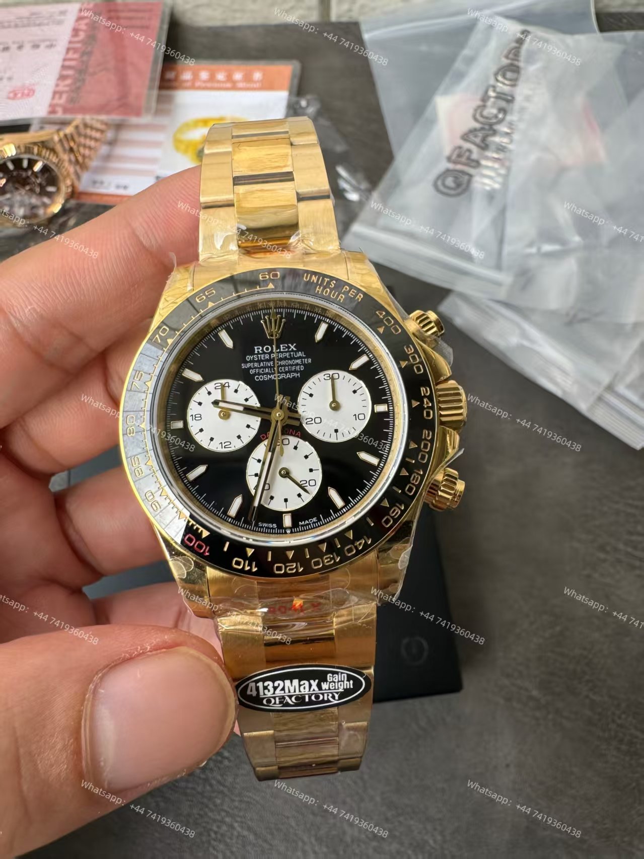 Rolex Super Clone Daytona Le Mans 126528LN Gold 4132 Movement
