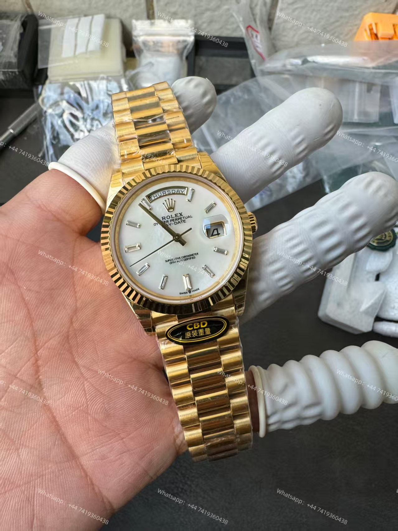 Rolex Day-Date m228238-0071 White dial Presidential bracelet 3255 Movement (40mm) Best Super Clone