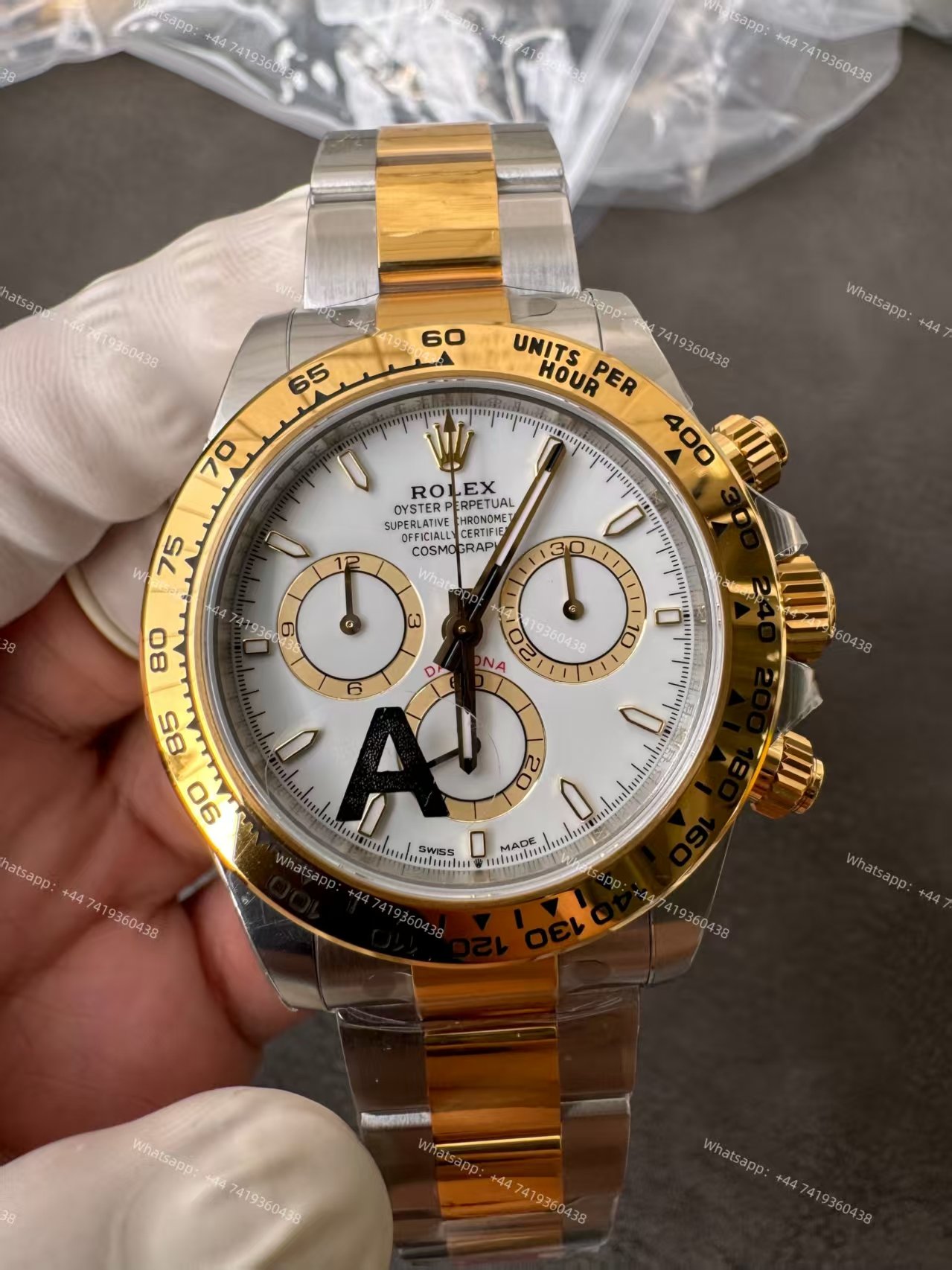 Rolex Super Clone Daytona M126503-0001 White Dial Two-Tone 4131 Movement