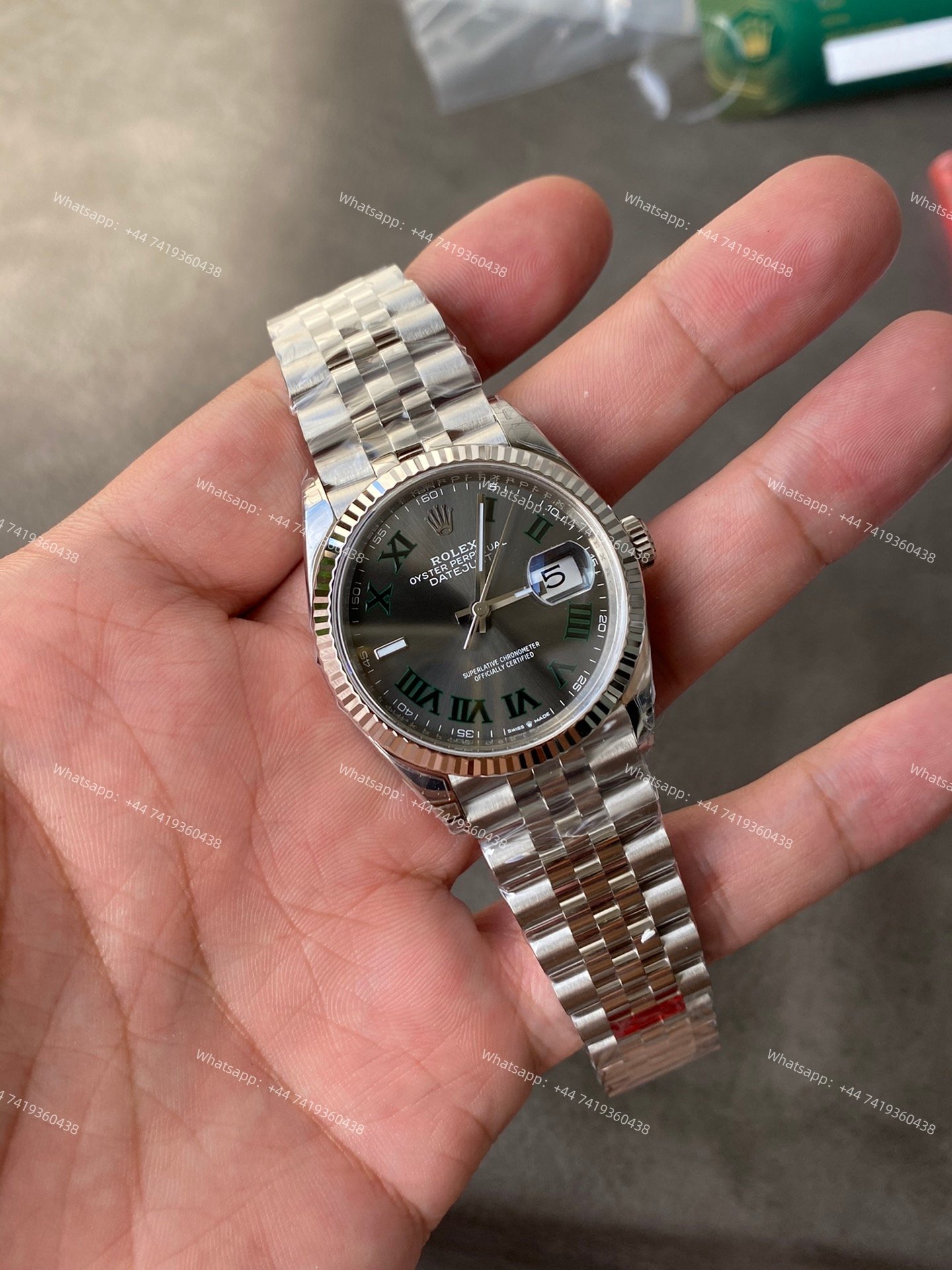 Rolex Datejust M126234-0045 Grey Roman Dial 1:1 Replica Jubilee 36MM 3235 Movement Super Clone Watch