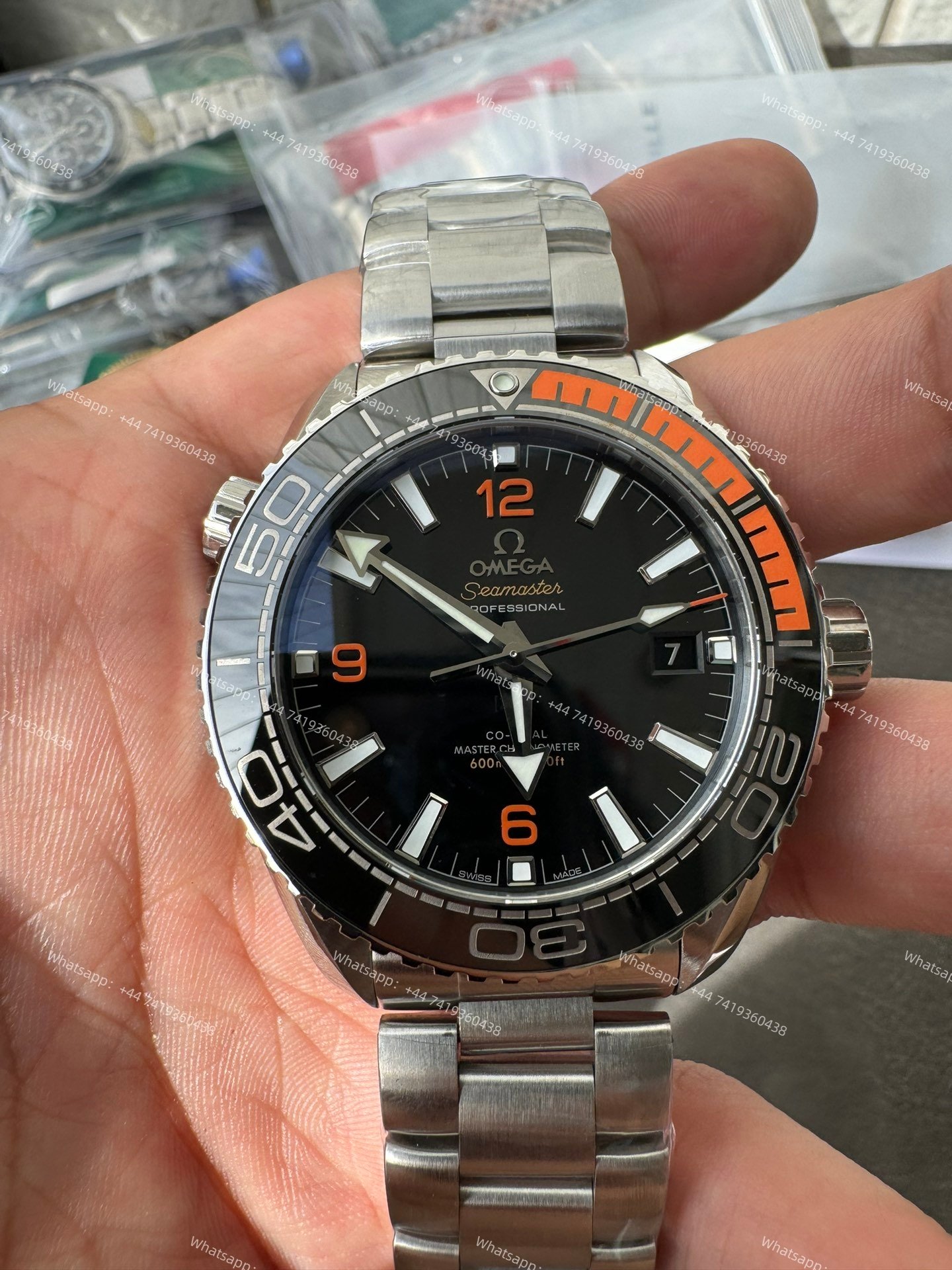 Omega Super Clone Seamaster Planet Ocean 600M 215.30.44.21.01.002 43.5mm Black Ceramic Dial Stainless Steel