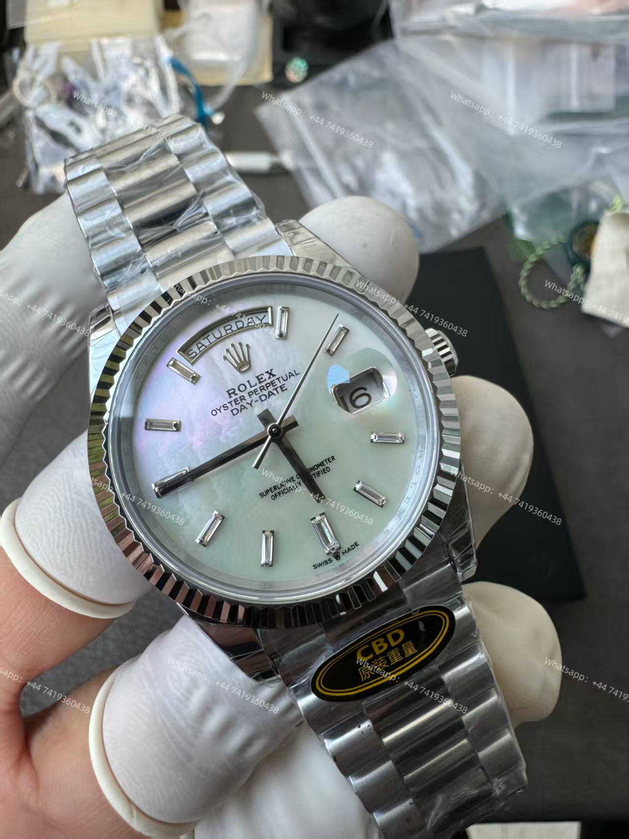 Rolex Day-Date m228239-0078 White dial Presidential bracelet 3255 Movement (40mm) Best Super Clone