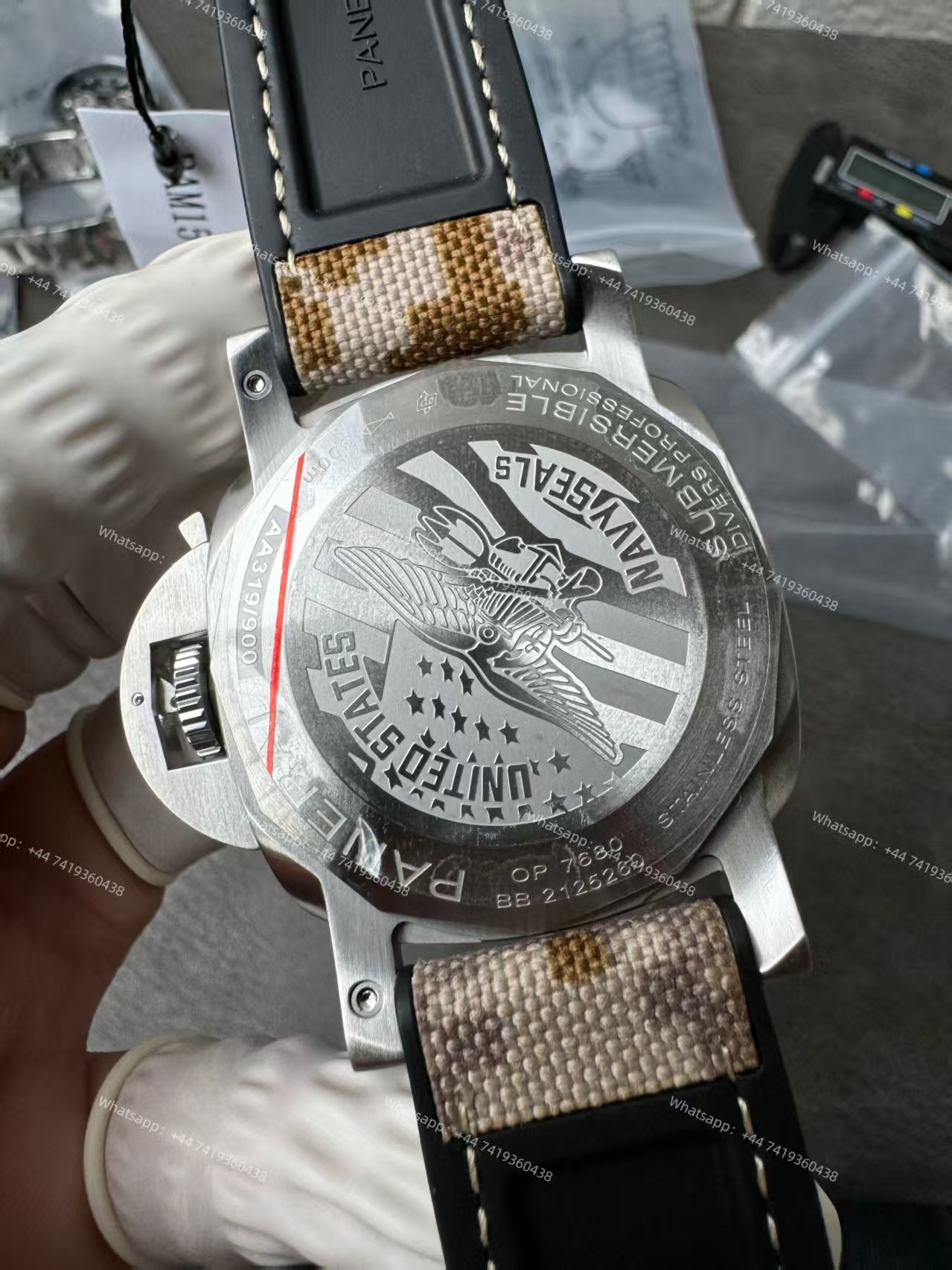 Panerai Super Clone Submersible PAM01518 Navy SEALs 44MM Black & Gray Gradient Dial