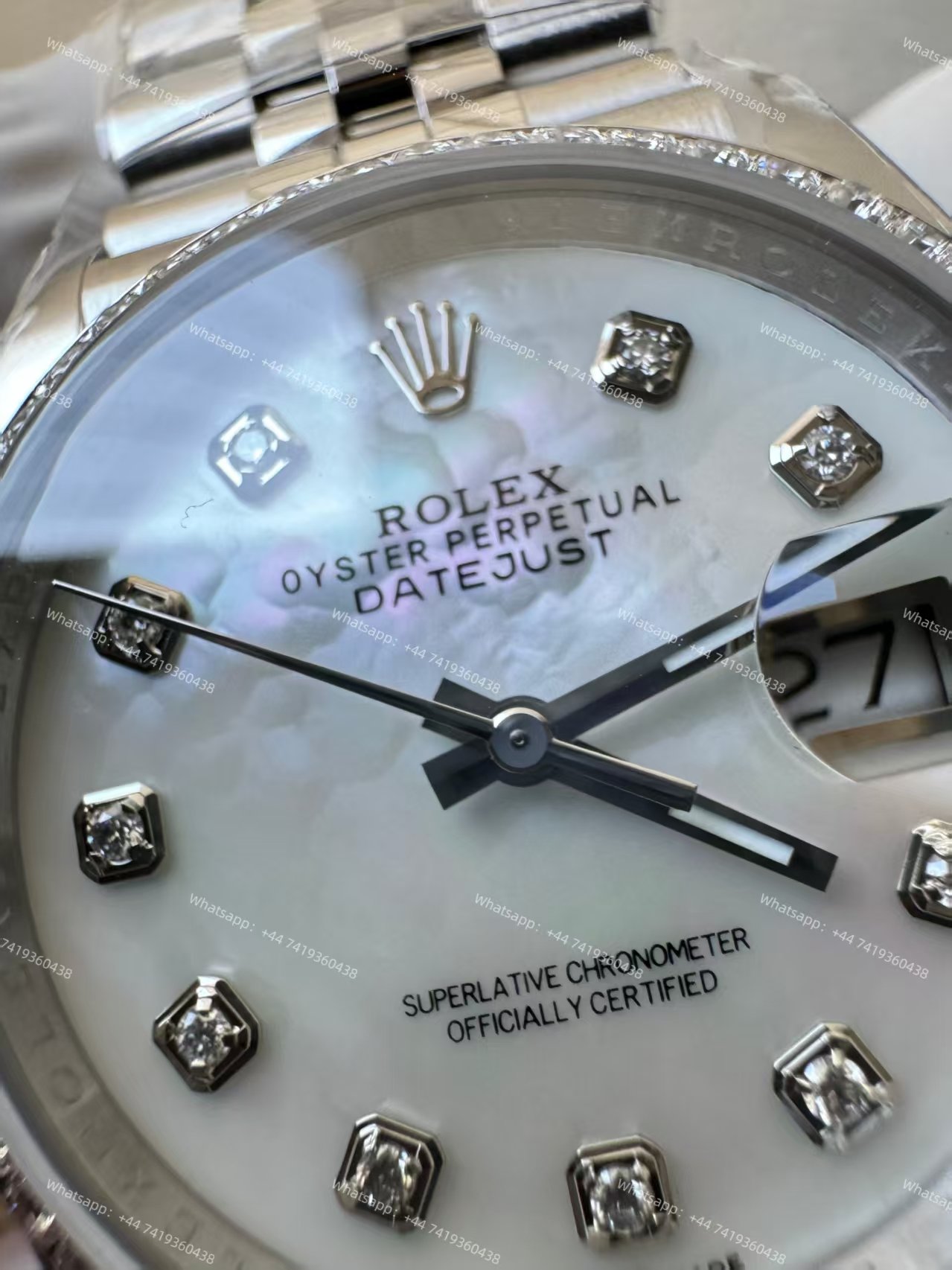 Rolex Datejust M126284RBR-0011 1:1 Replica Mother of Pearl Diamond Dial Jubilee 36MM 3235 Movement Super Clone Watch