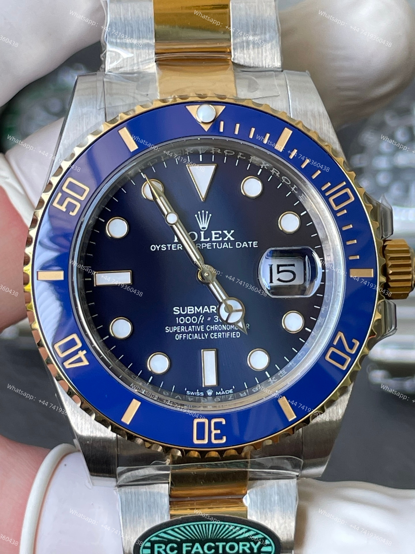 Rolex Submariner Gold Blue Dial Submariner 126613LB 3235 Movement 41mm Best Super Clone